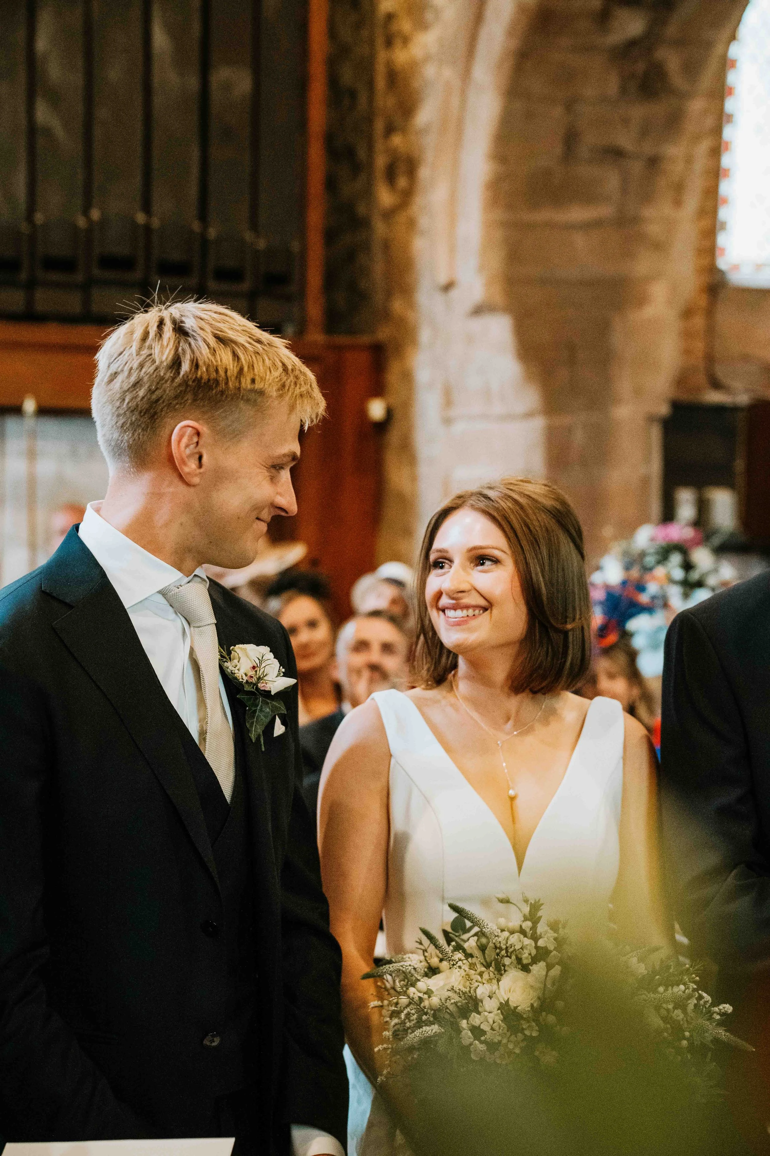 Warwickshire Wedding Photographer Candid Church Wedding