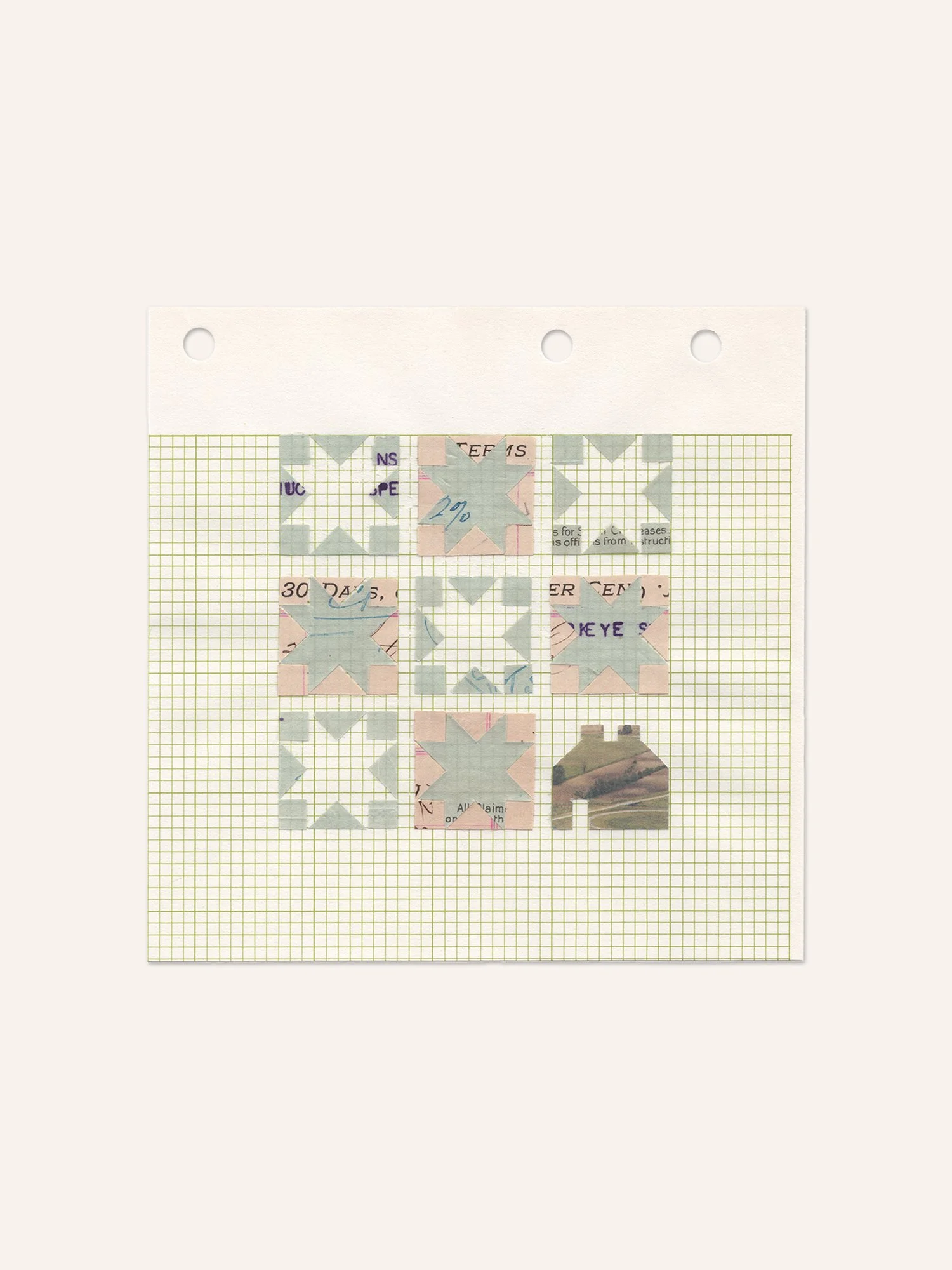 Blue Sawtooth Star Original Artwork by Erika Strohecker