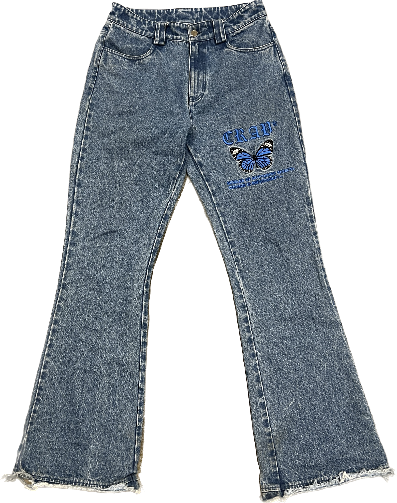 "BUTTERFLY EFFECT" Flared Jeans