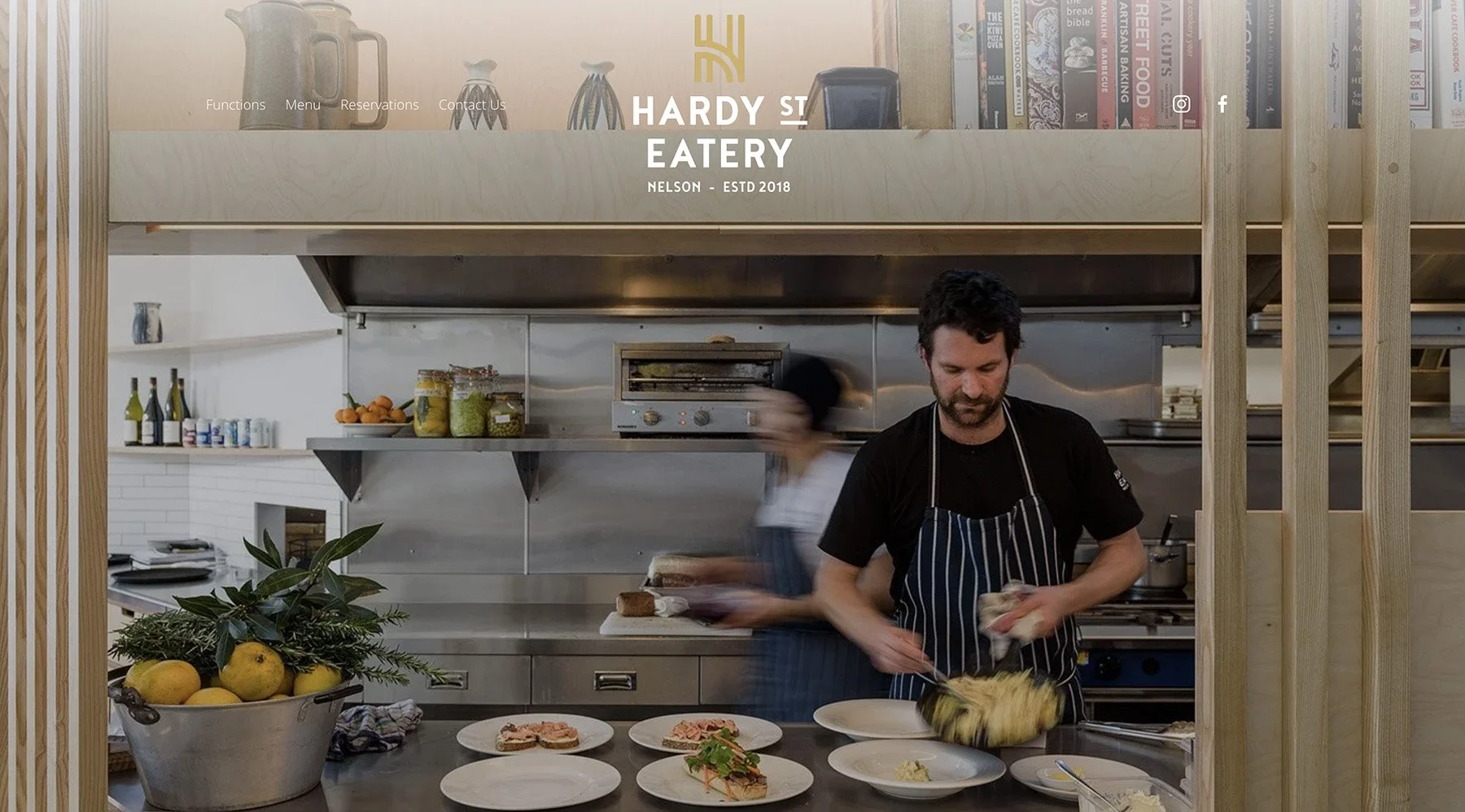 James working at Hardy Street Eatery
