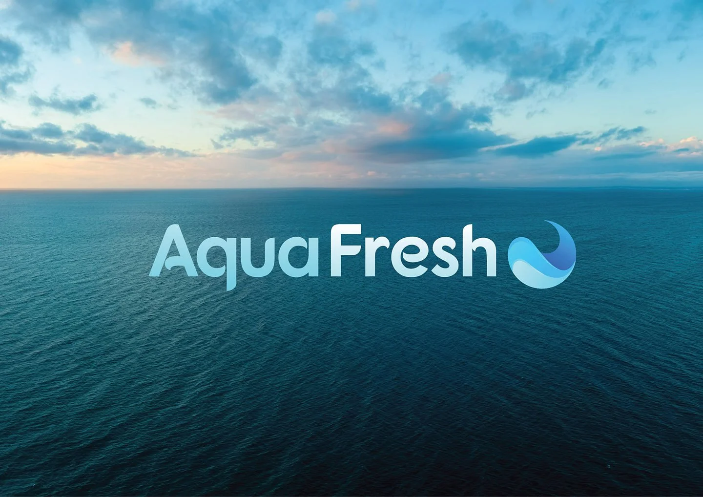 Aquafresh logo on top of the ocean