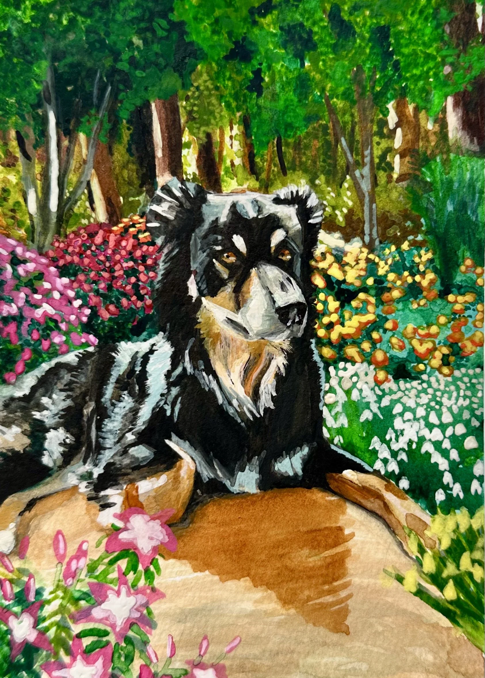Pet portrait commission. 2025.