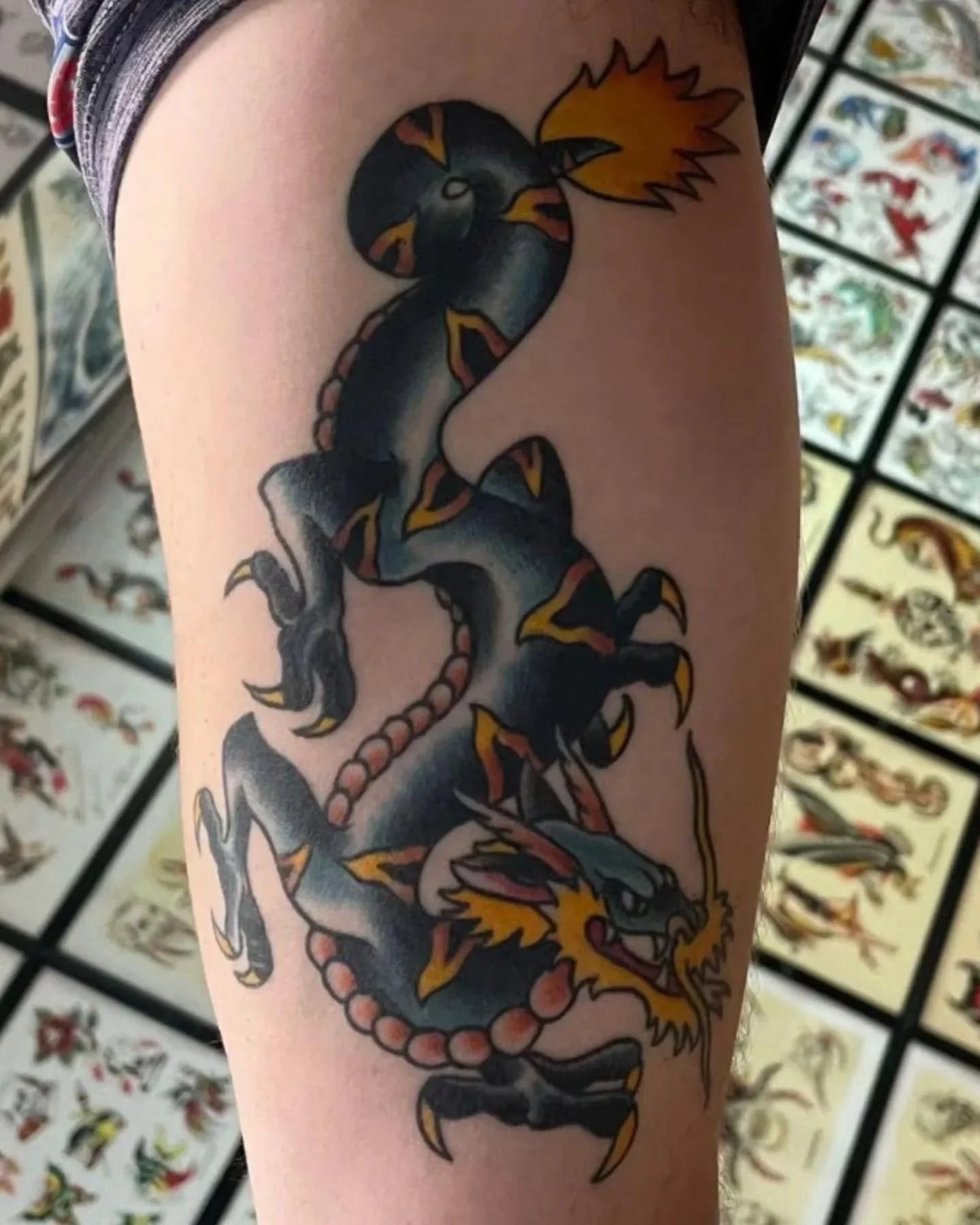 🐉 For appointments call 410-276-1300 Or stop by the shop:
 @saintsandsinnerstattoo 
1610 Thames Street 
Baltimore MD 21231
...that's the only way, it's easy!