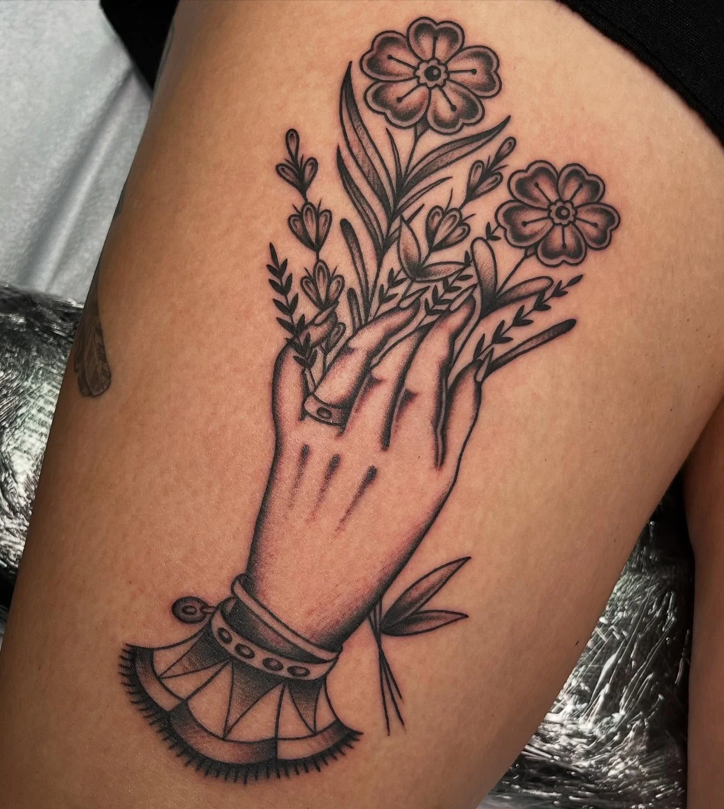 Recent black &amp; grey tattoos served up, thanks everyone who comes through and gets tattooed! Ready for your next one? DM whatever ya want! 

#tattoos #art #femaletattooartist #ladytattooer #americantraditional #blackandgrey #blackandgreytattoo #tr