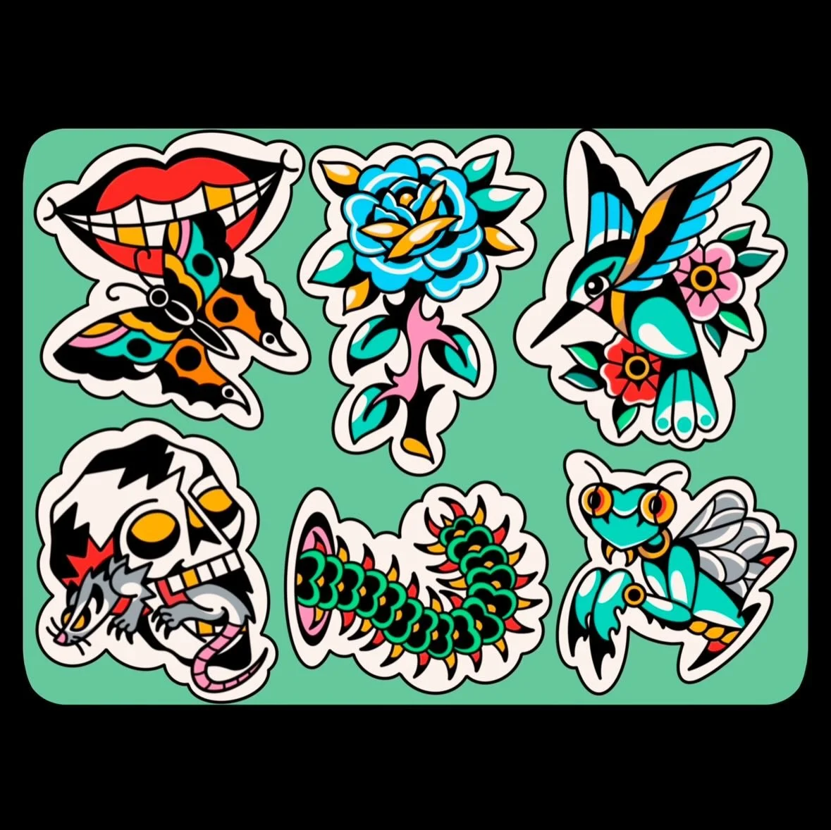 Bugs, birds, skulls, and things! New flash I&rsquo;d love to tattoo!