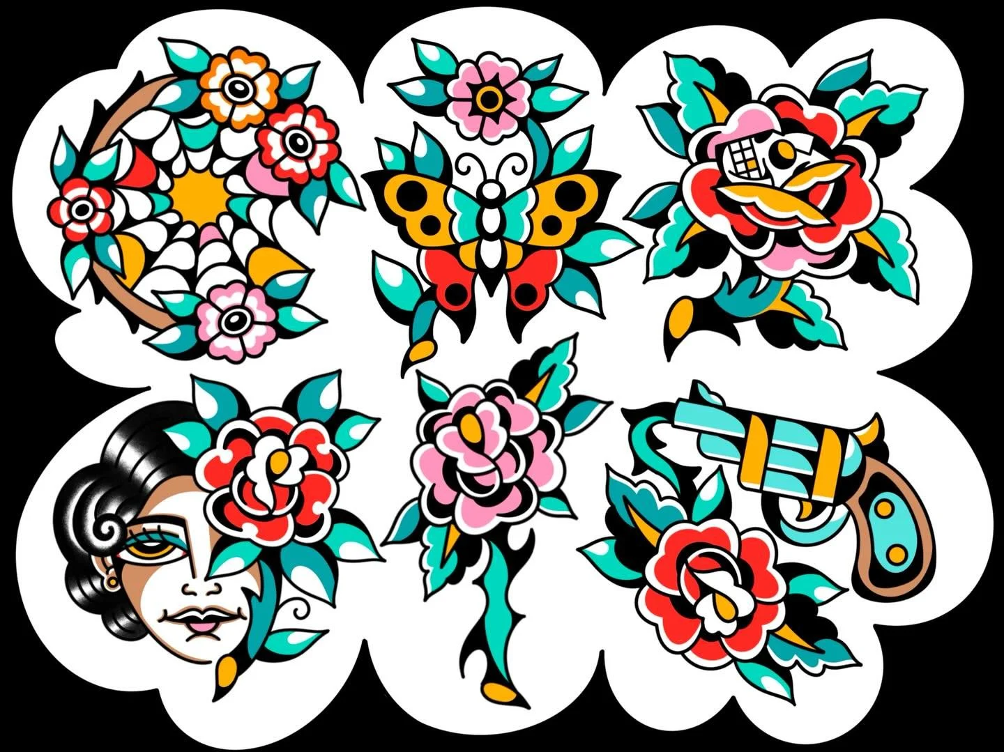 Flowers and things🌼Color or black and grey!