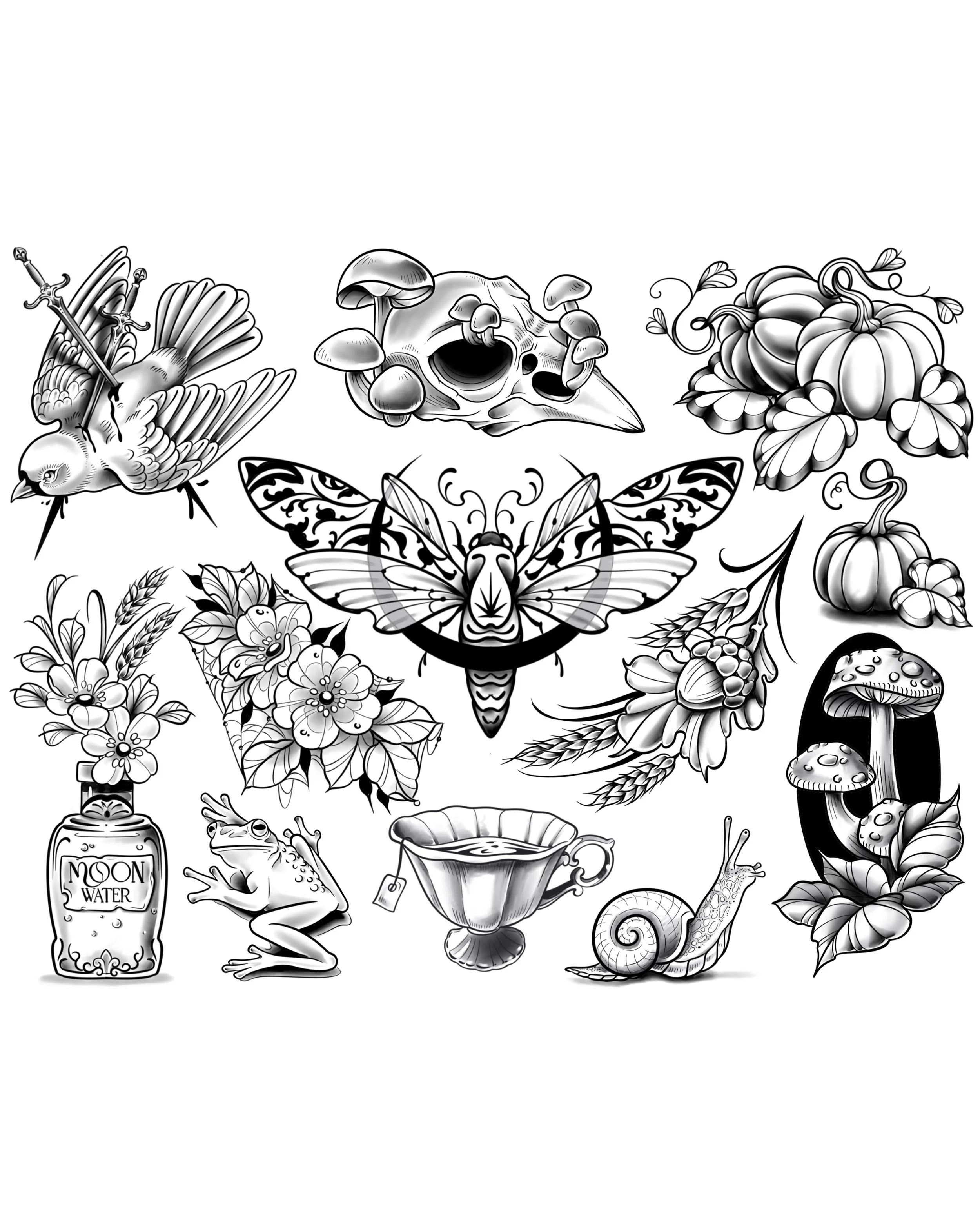 🎃HALLOWEEN FLASH DROP🎃 
Some new, some old, all available now for booking. 
Everything is available in black and grey or color. 
HMU or call @saintsandsinnerstattoo 
.
#bmore #bmoretattoos #baltimoretattooartist #baltimoretattoos #eastcoasttattooer