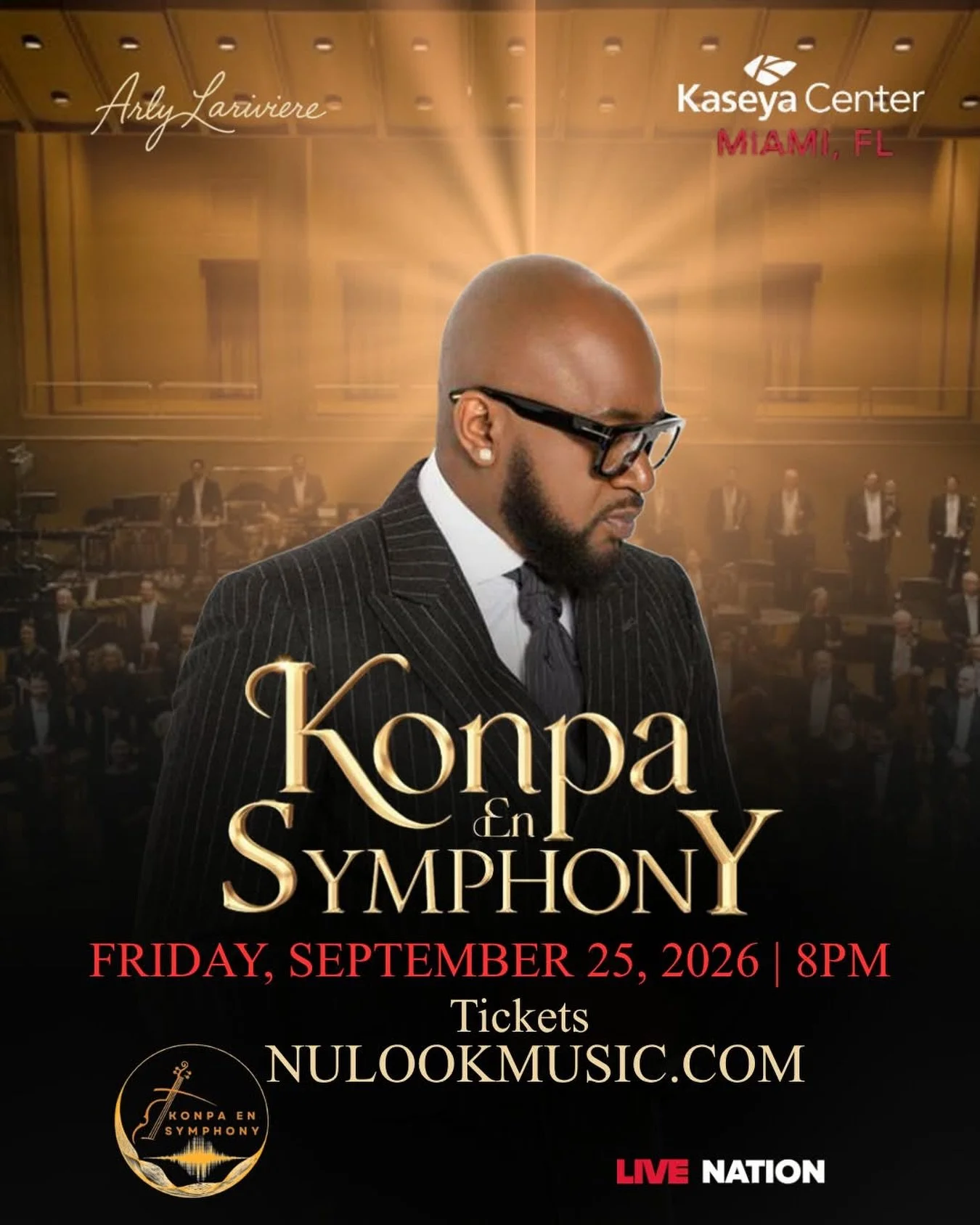 Miami! We&rsquo;ll be performing alongside incredible musicians at the iconic Kaseya Center with the amazing @arlylariviere1 for Konpa en Symphony 🎶🇭🇹🎻

When?
🗓️ September 25th, 2026 | 8 p.m.

Tickets?
🎫 Link in our Bio 🙌🏽

Excited to see y&r
