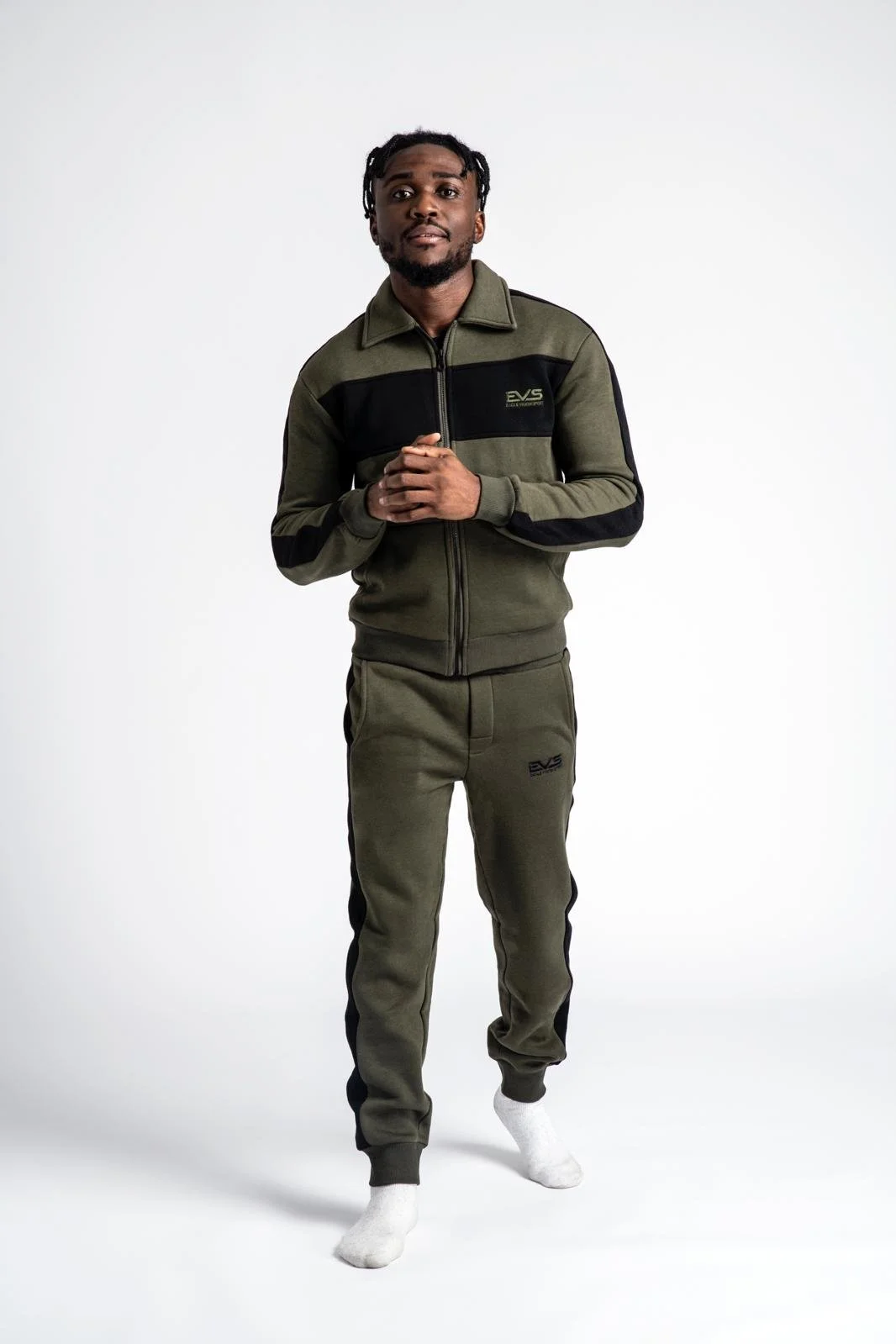 Khaki - EVS Zippa Full Tracksuit