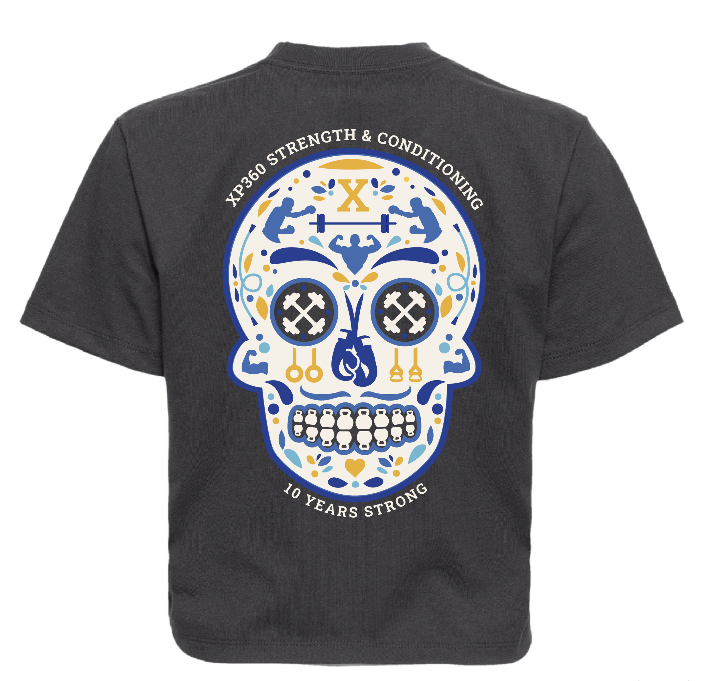 "X Sugar Skull" Cropped Tee - PREORDER