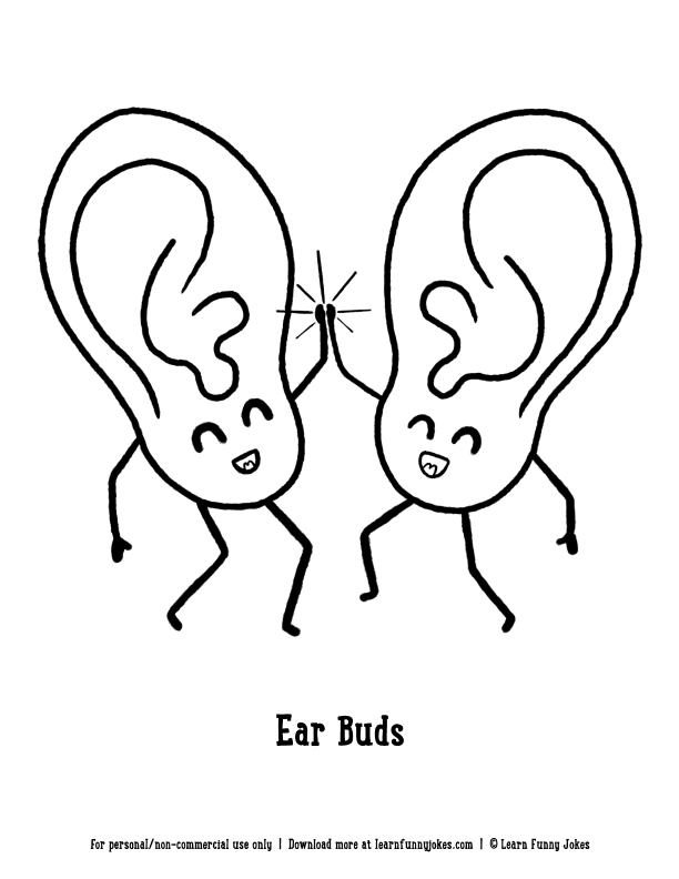 ears coloring page
