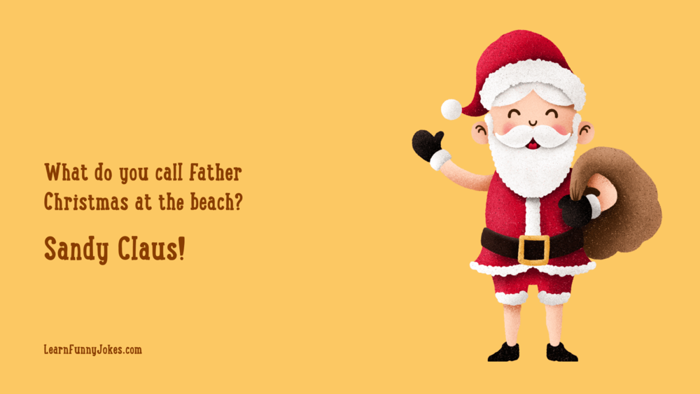 Funny Christmas Zoom Background. What do you get if you cross Santa with a  detective? Santa Clues! — Learn Funny Jokes