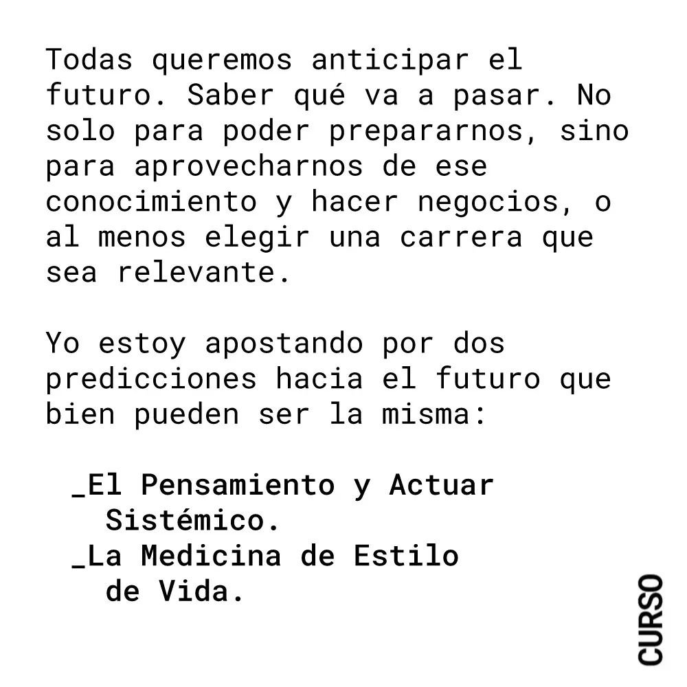 Es un poco irresponsable de mi parte terminar aqu&iacute; este correo. Hay tanto que habr&iacute;a que esclarecer y profundizar sobre el valor del Pensamiento y el Actuar Sist&eacute;mico. Pero para eso voy a dedicar gran parte de mi vida y continuar