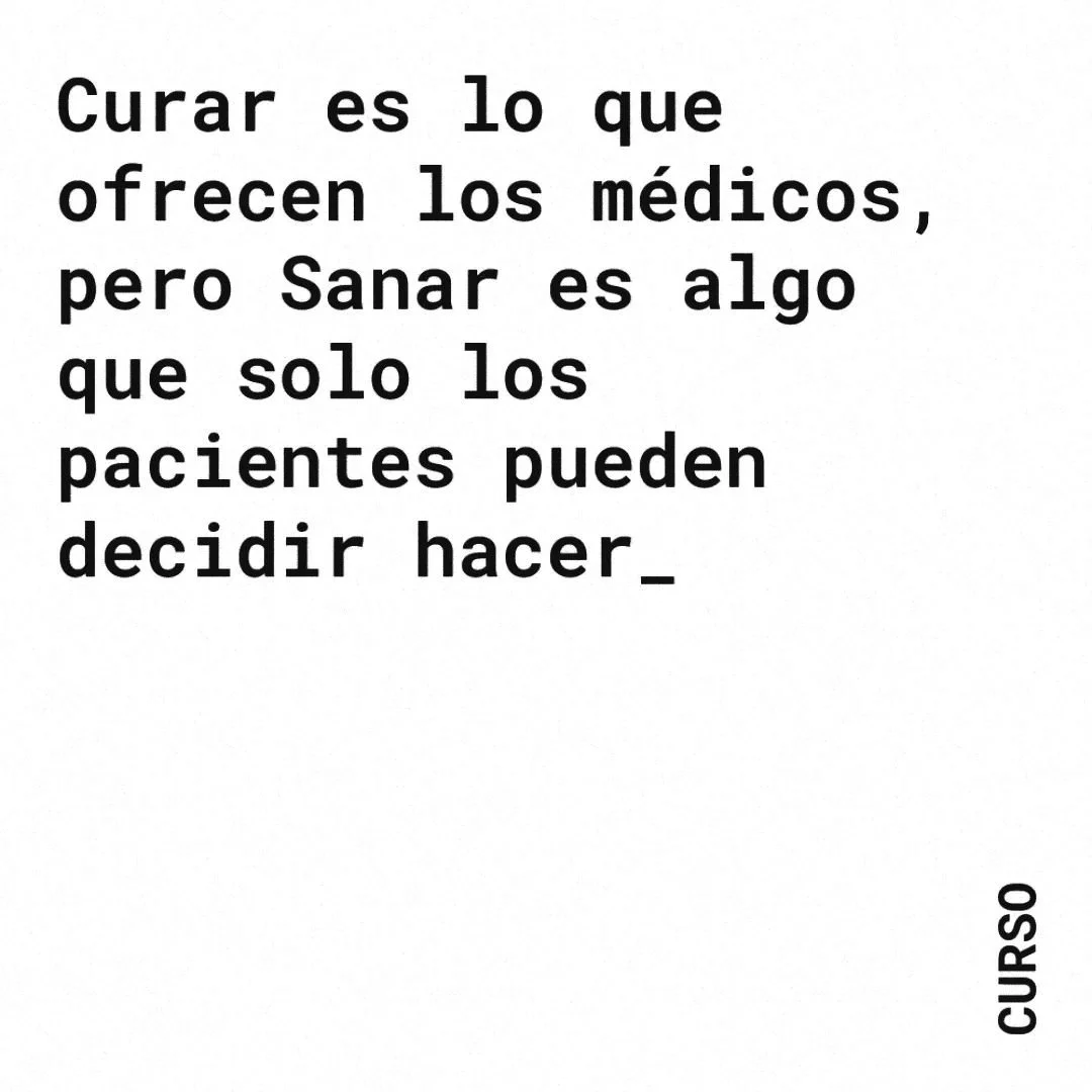 ¿Cuál es el alcance de la palabra curar?
¿Cómo definimos la sanación?
¿Cuál es nuestro rol cuando nos definimos como creadores de salud?
¿Qué tanto está entremezclada nuestra sanac
