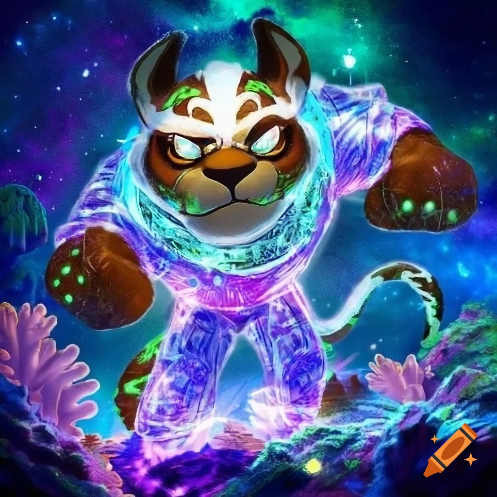 craiyon_094928_cool_but_cartoony_bipedal_white_tiger_fur___like_brown_dog_reptile_skin_with_green_glowing_markings_.png