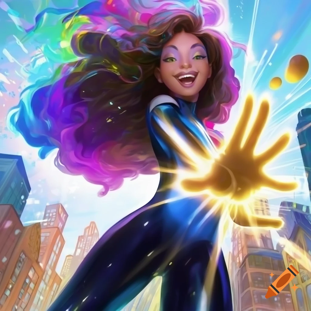 craiyon_093324_Scooby_Doo_style_blackgirl_magical_hair_in_shiny_suit_energy_bean_magic_magical_girl_superhero_super.png