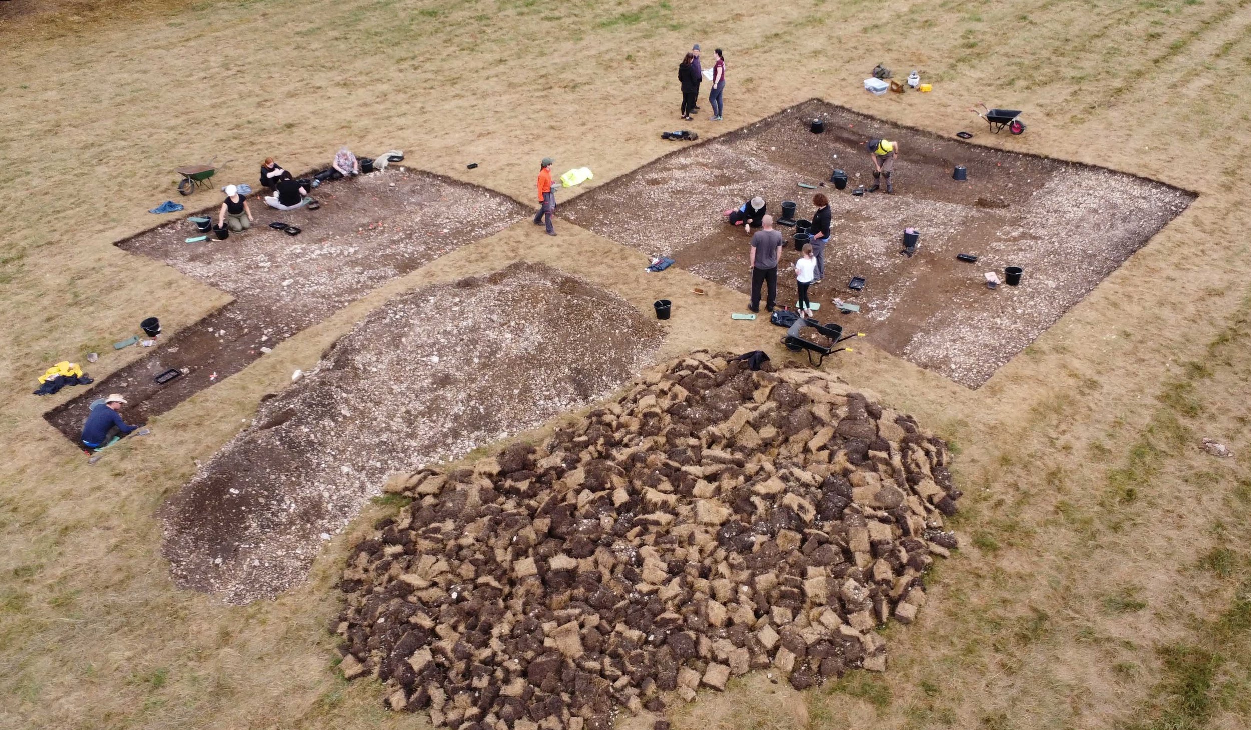 Drone short of our participants working on a site near Hull