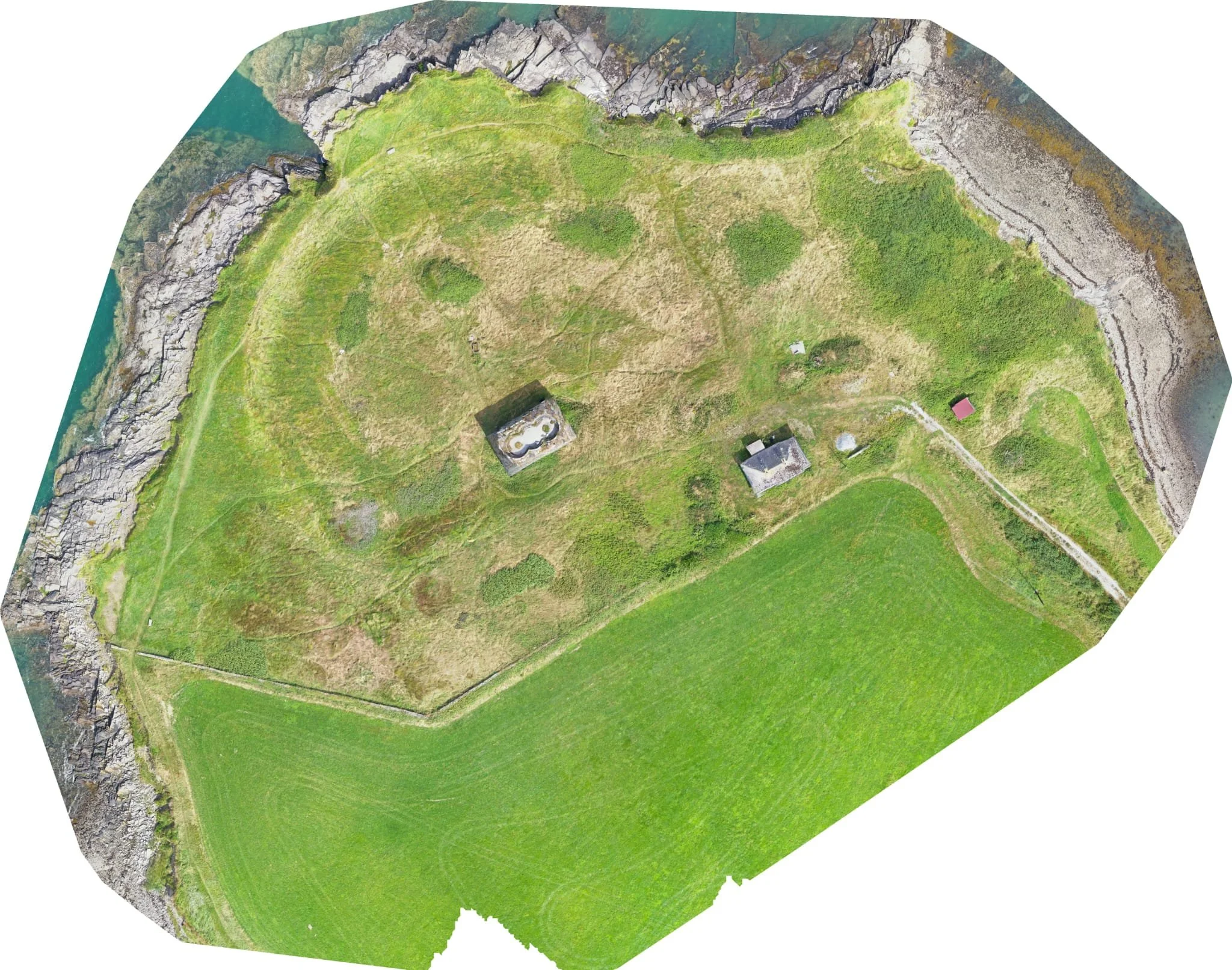 Ethos Heritage 3D model of Corran Point Battery, Carrig Island, Co Kerry