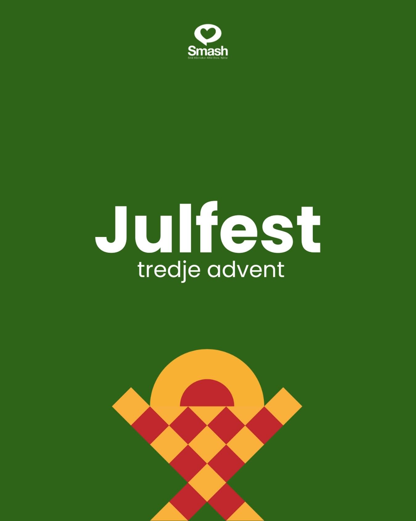 S&ouml;ndagen 14 december bjuder Smash in alla familjer till familjegudstj&auml;nst och julfest p&aring; nedre plan i kyrkan. Vi b&ouml;rjar kl. 11.00 med en gudstj&auml;nst d&auml;r Smashk&ouml;ren medverkar, vi f&aring;r lyssna till julens budskap 
