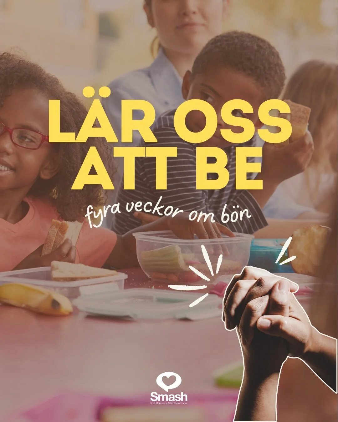 P&aring; s&ouml;ndag avslutar vi serien om b&ouml;n p&aring; Smash och vi fokuserar p&aring; sista delen av b&ouml;nen V&aring;r Fader. 🙏🏼

Denna s&ouml;ndag har vi gemensam start i gudstj&auml;nsten d&auml;r vi ber och lovsjunger tillsammans och &