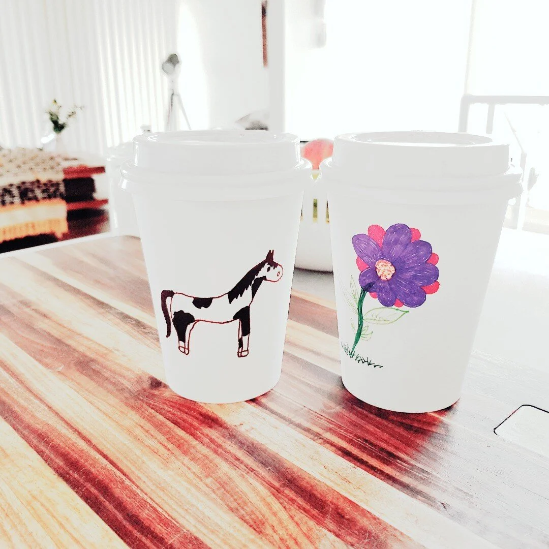 What we have here ladies and gentlemen, is a stellar mother and daughter effort that, quite frankly, has just made our day. Check out that perfect pinto horse, and no flower ever looked so flowery. Thanks Indie and Chantelle from @bayhutcafe. Your co