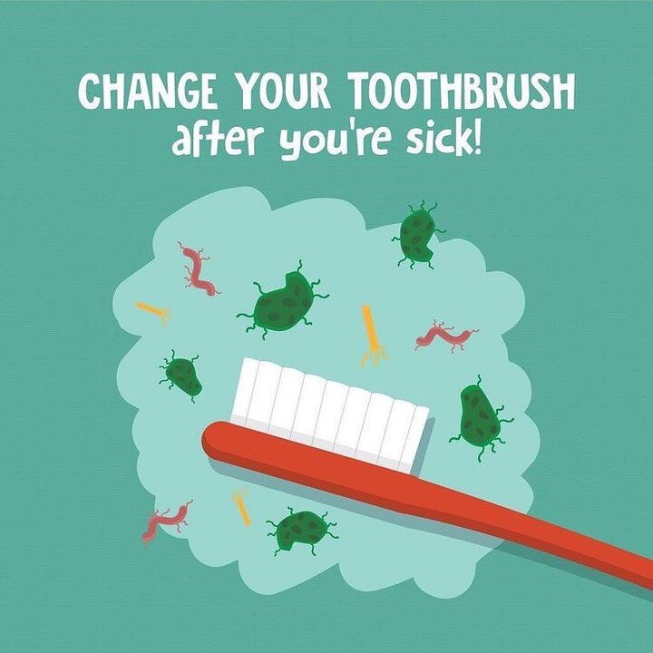 A reminder for the current times!
After you've recovered from being sick, it's best to start off with a new toothbrush that is clean and fresh, just to be safe, especially if you know you have a weakened immune system.

Pc-@pinterest