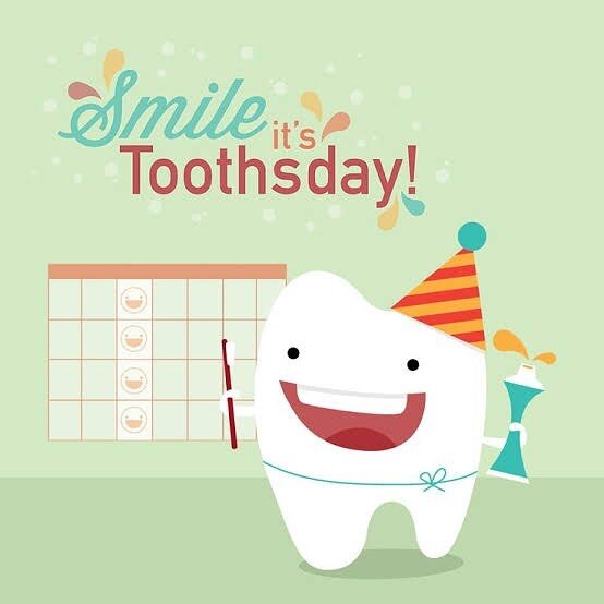 It&rsquo;s toothsday! ✨
.
.
.
#valenciadental #dentalfacts #dentalclinic #dentista #dentist #sfmission #tooth #enamel #cavity #filling #crown #bridge