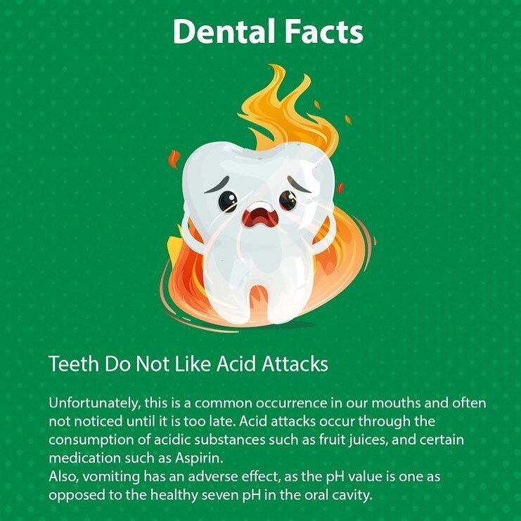 Dental facts teeth do not like acidr attacks🦷

Ps-@pinterest