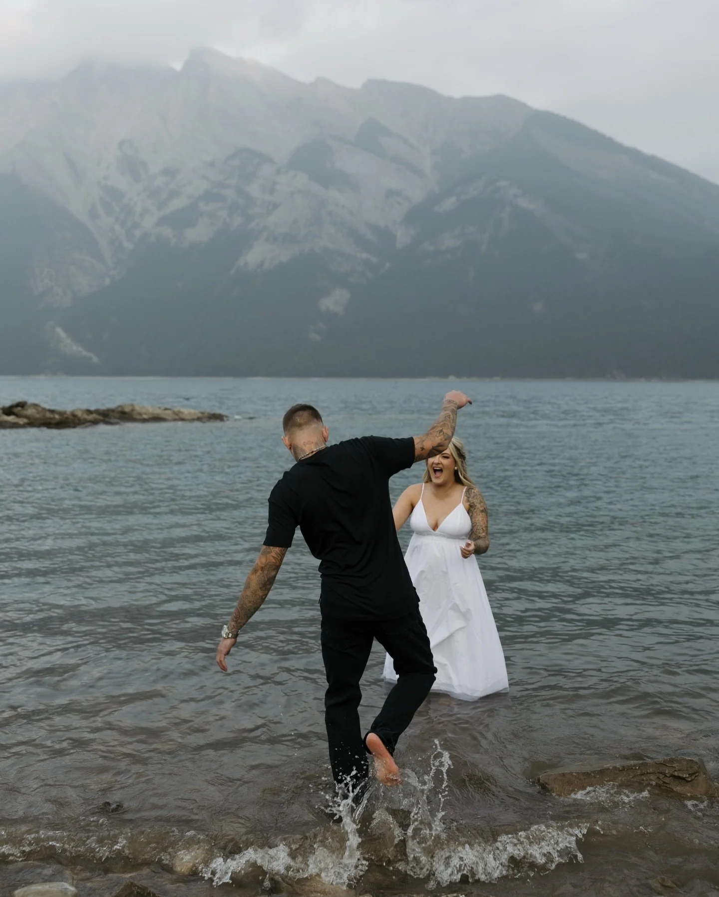 some fun engagement session inspiration for you 🏞️ 
I can&rsquo;t wait to capture T+M&rsquo;s I Do&rsquo;s next year! 

#banffengagement #banffengagementphotographer #banffengagementsession #banffengagementphotos #canmoreengagementphotographer #canm