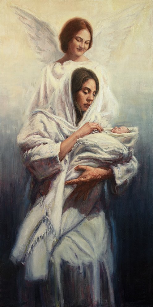 Heavenly Peace, 30"x15", Oil