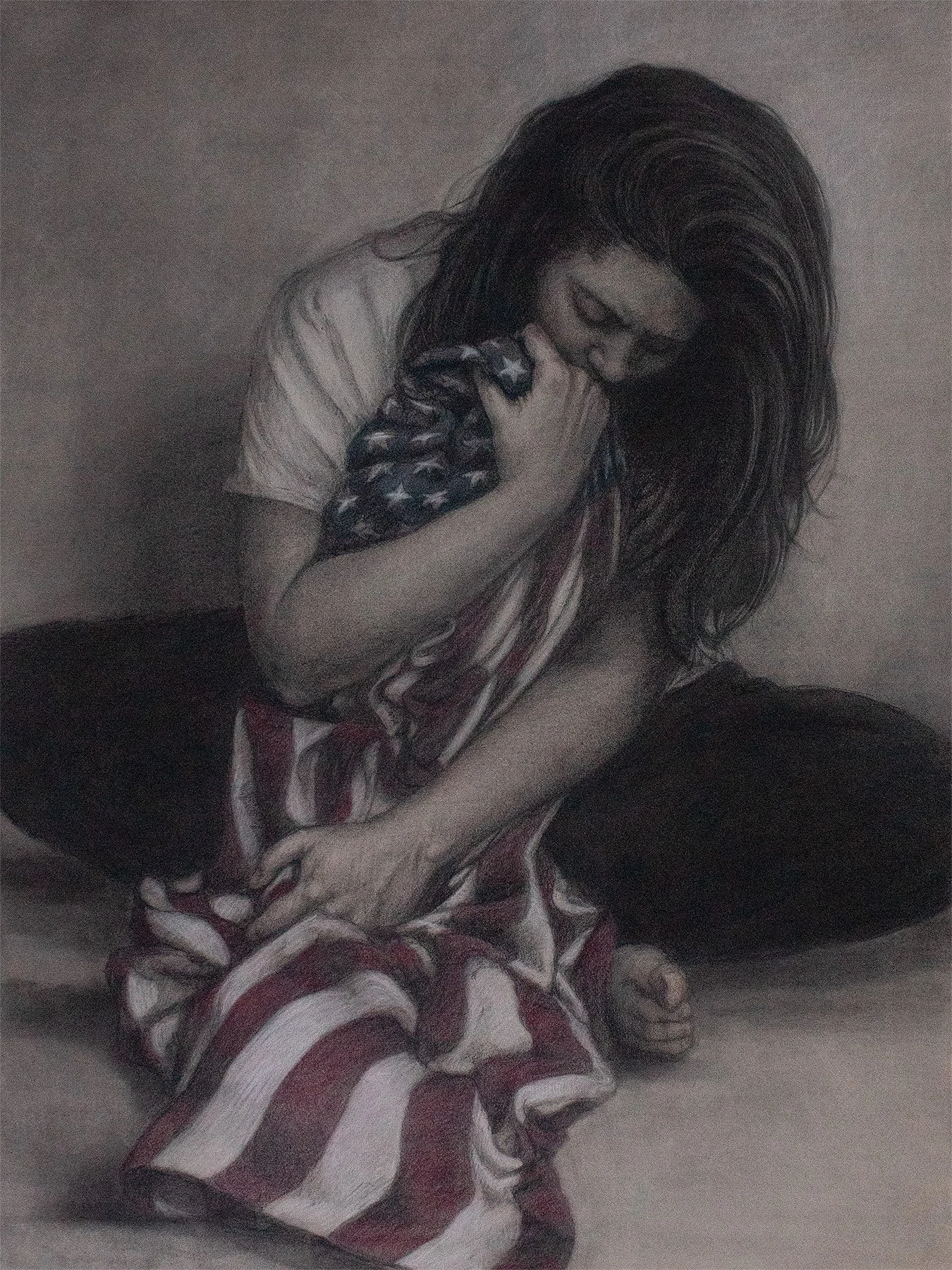 Truths Once Held, 24x32", Charcoal and pastel