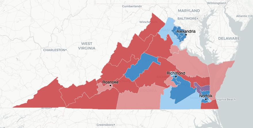 Map Of Virginia Senate Districts - Alvera Marcille