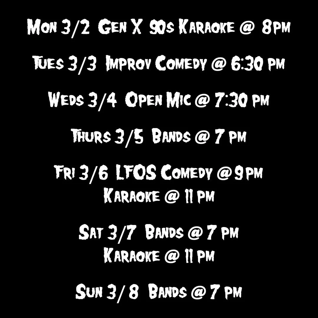 SHOWS AND EVENTS 3.2 - 3.8