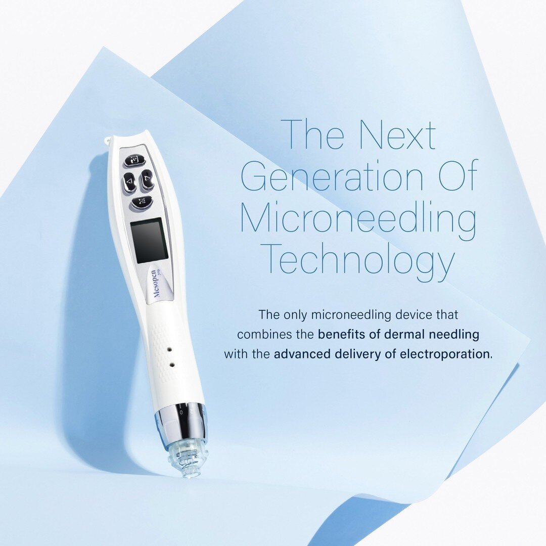Mesopen Pro = the Next Generation Of Microneedling Technology.

Mesopen Pro is the ONLY microneedling device that combines the benefits of dermal NEEDLING with the advanced delivery of ELECTROPORATION.

With a bounty of skincare benefits, Mesopen Pro