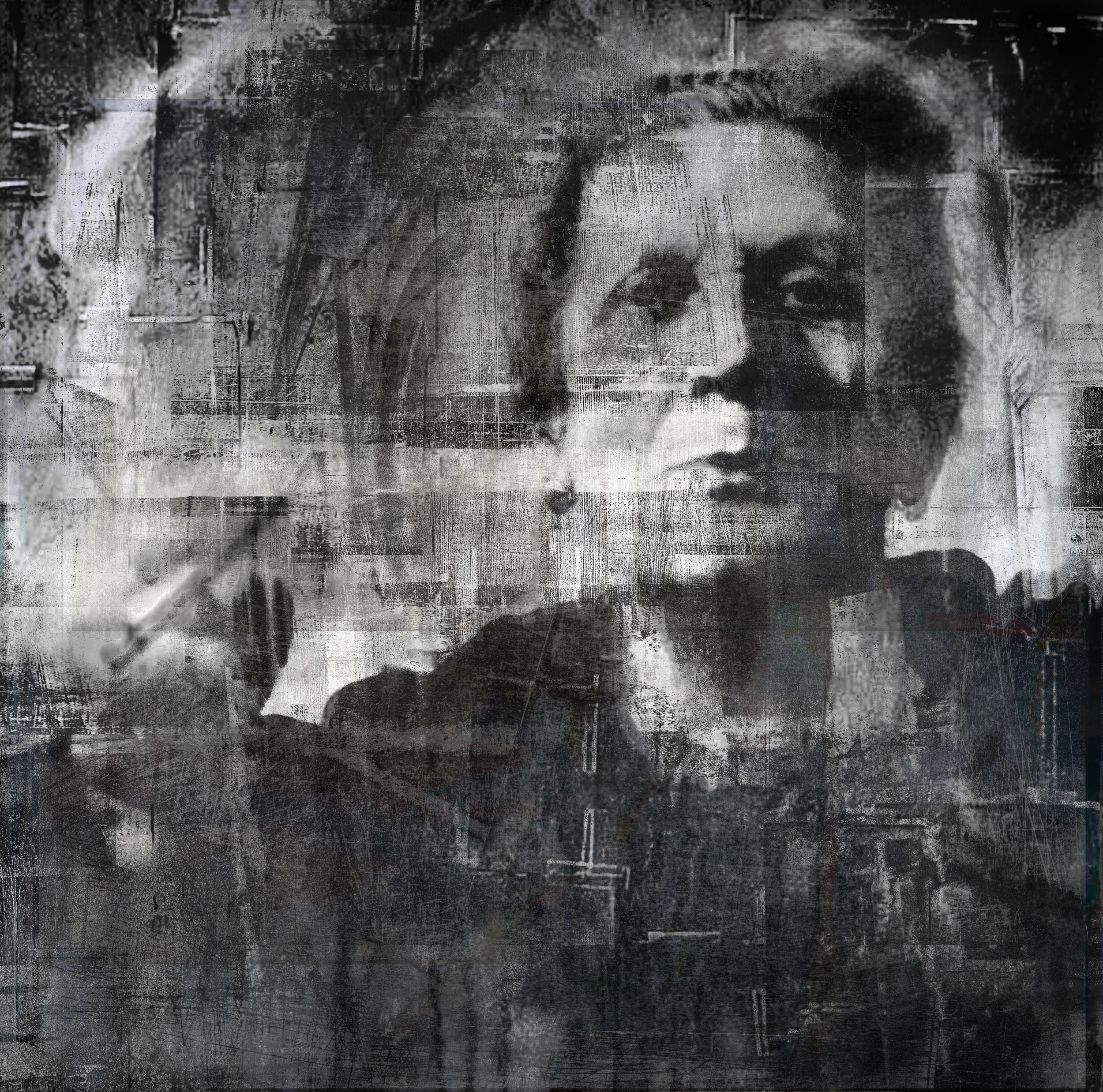 Smoking Lady portrait