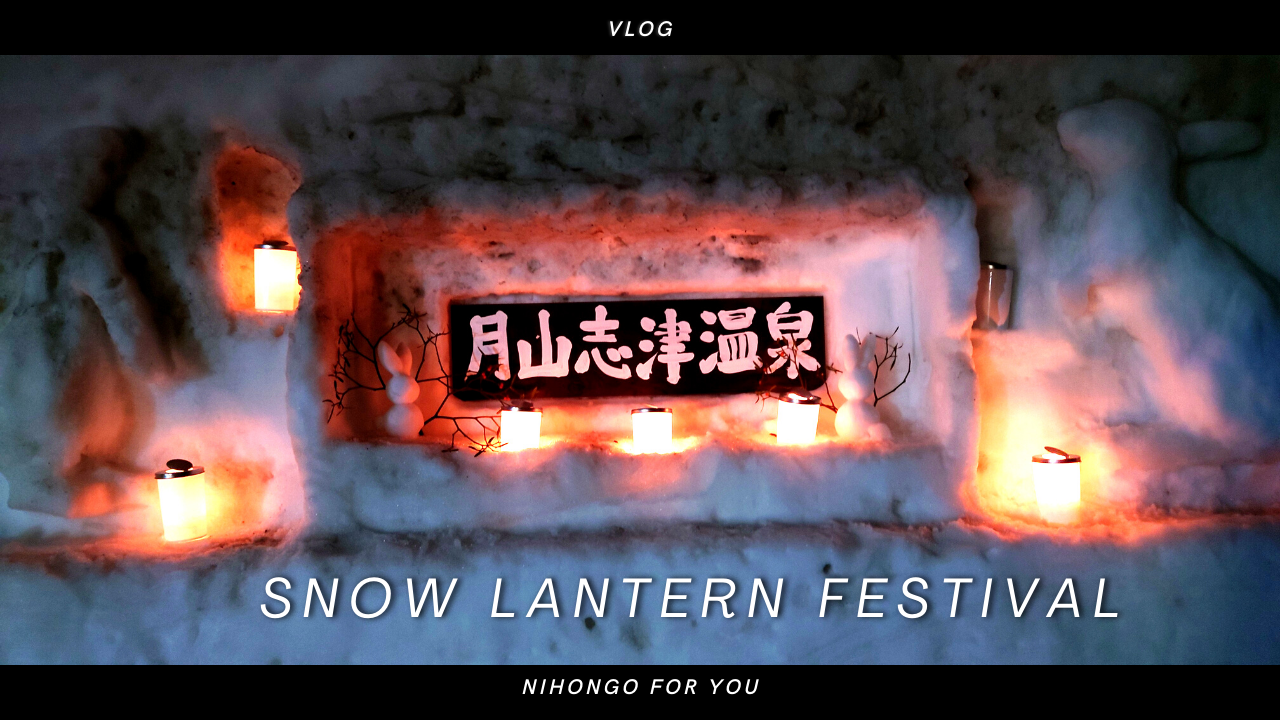 【Vlog】Let's go to a snow lantern festival with me
