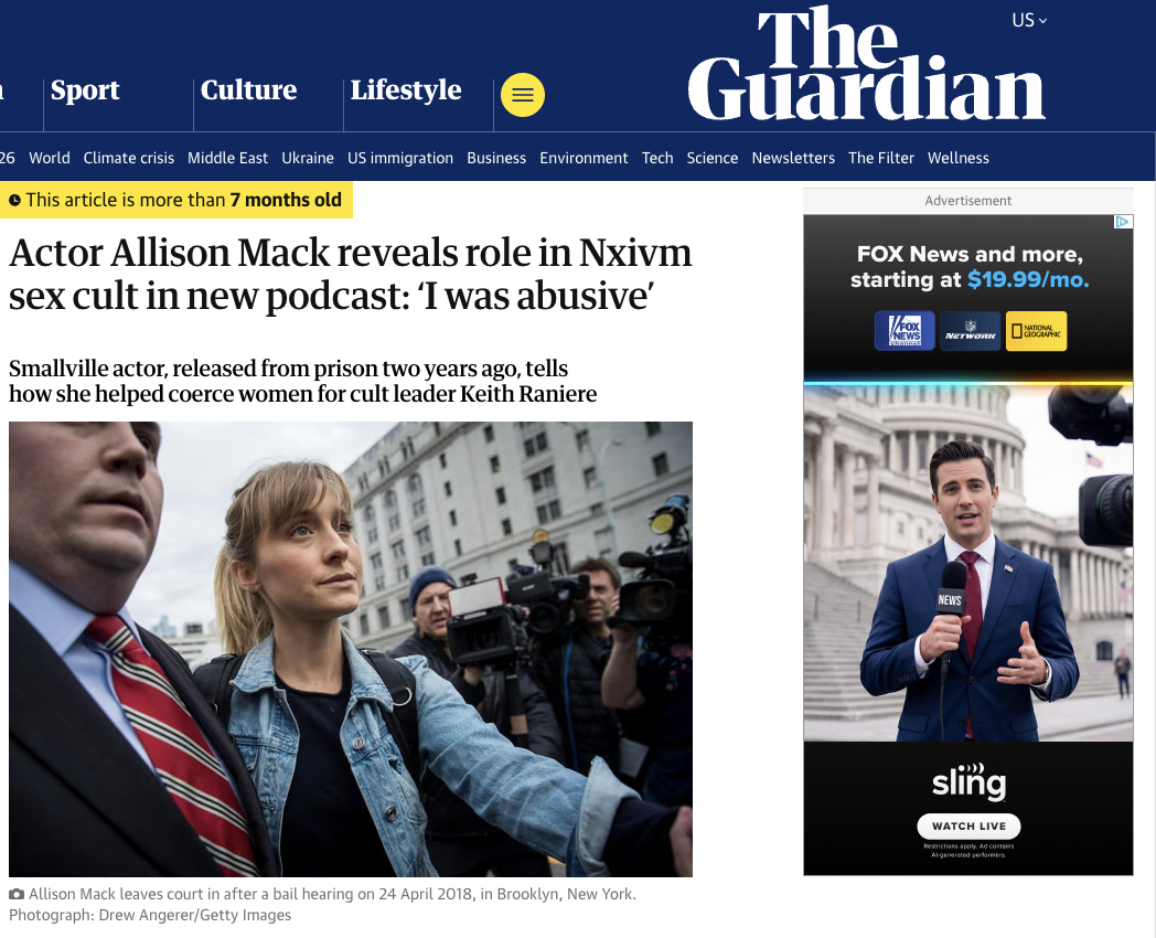 The Guardian Allison After NXIVM