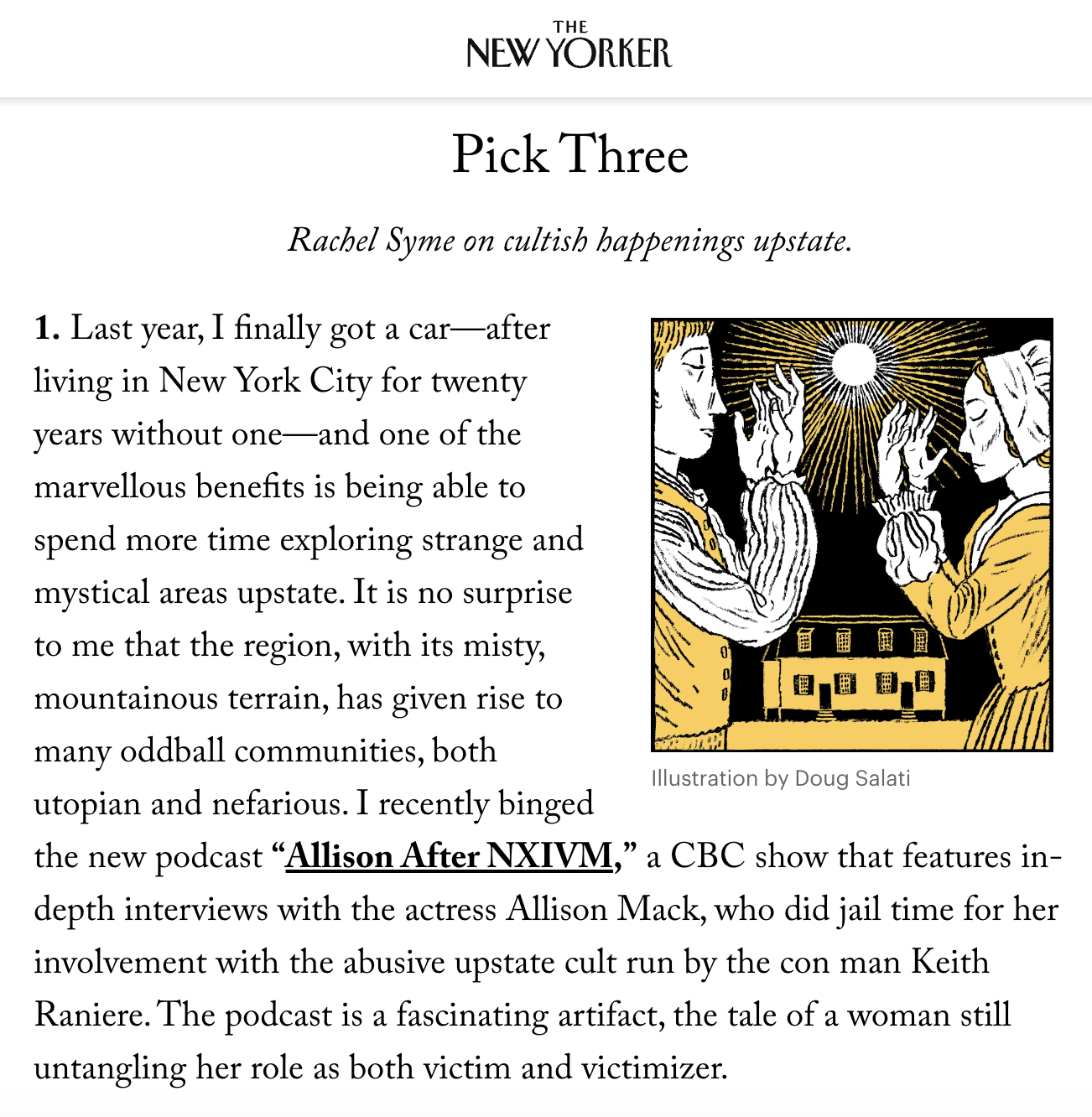 The New Yorker Allison After NXIVM