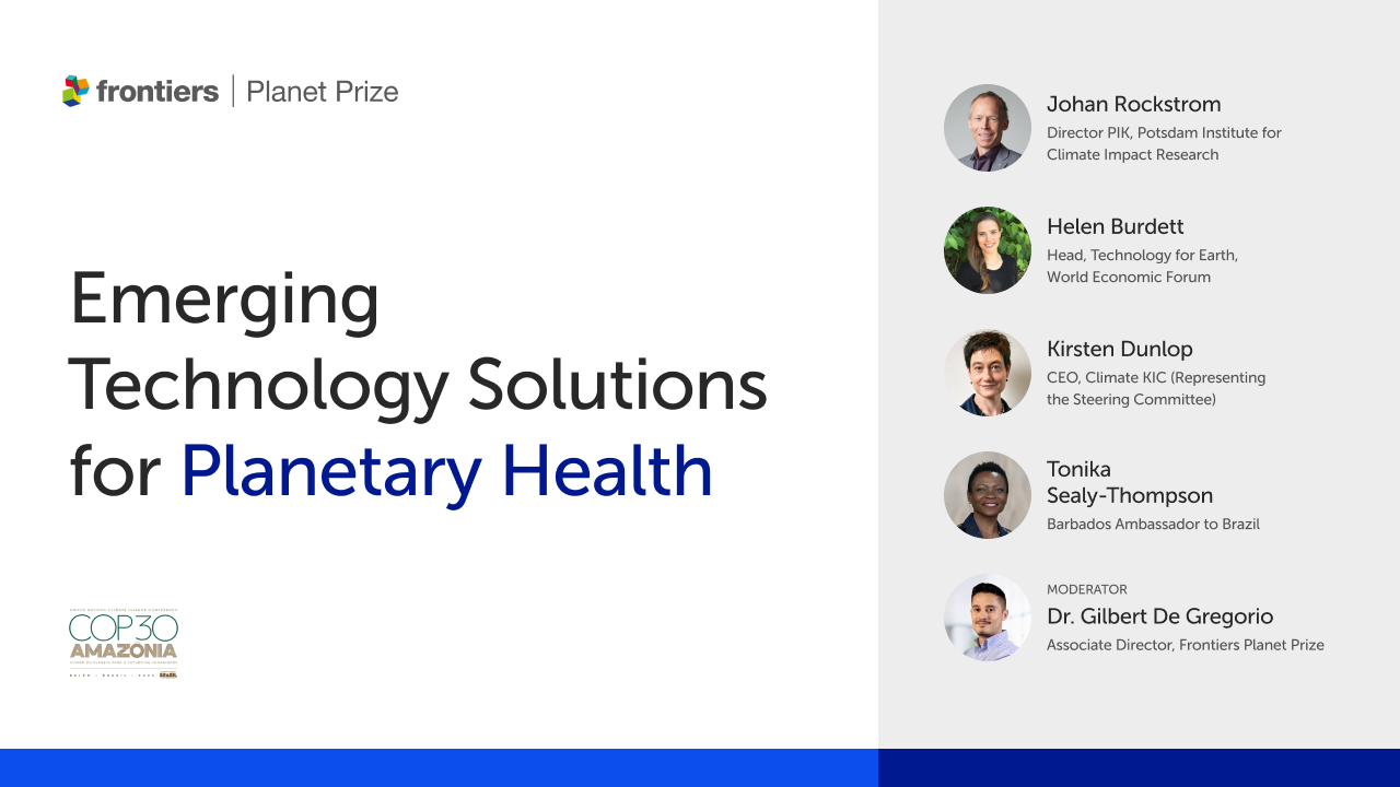 Key Takeaways from the WEF 2025 Emerging Technology Solutions for Planetary Health