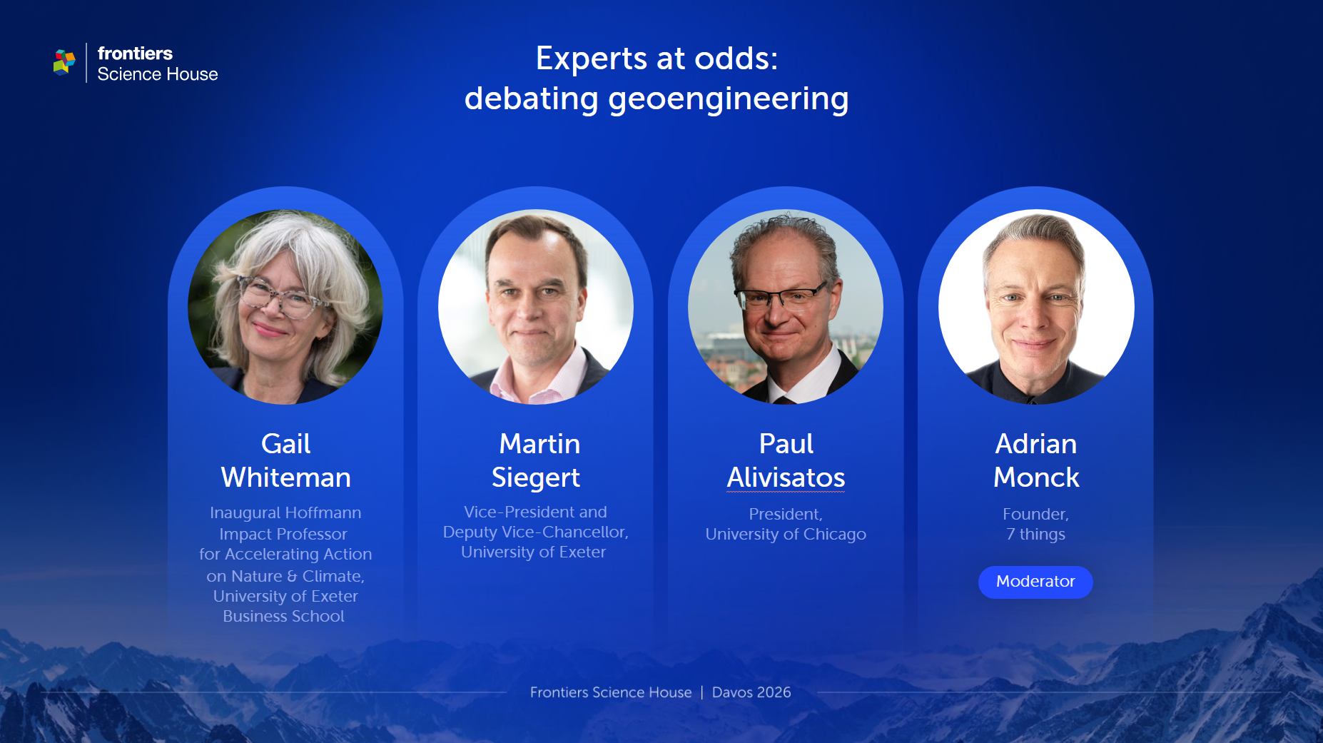 Experts at odds: debating geoengineering&nbsp;&nbsp;