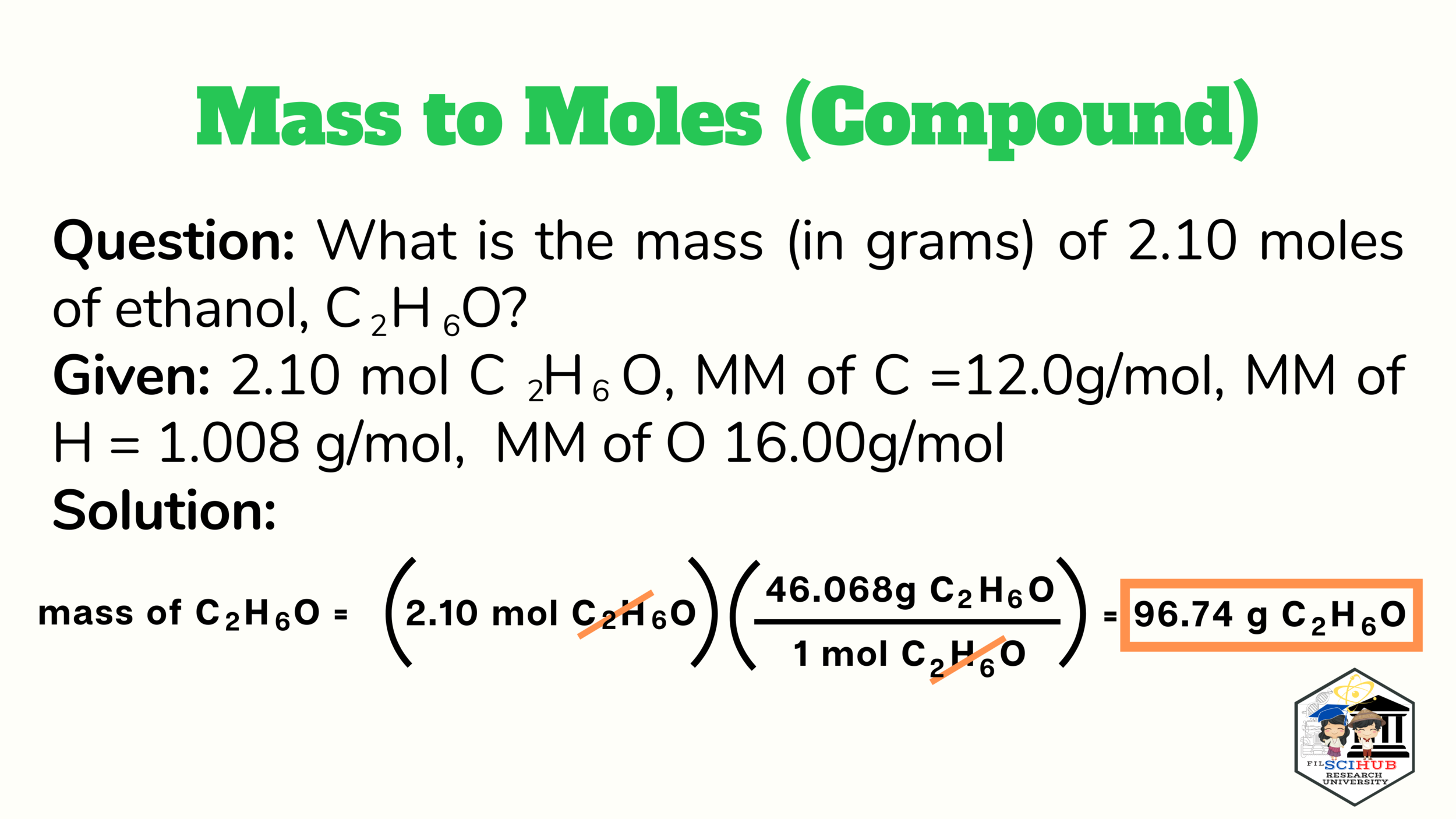 [FilSciHub Ed - CHEMISTRY MODULE] MOLE CONCEPT - CALCULATION GUIDE