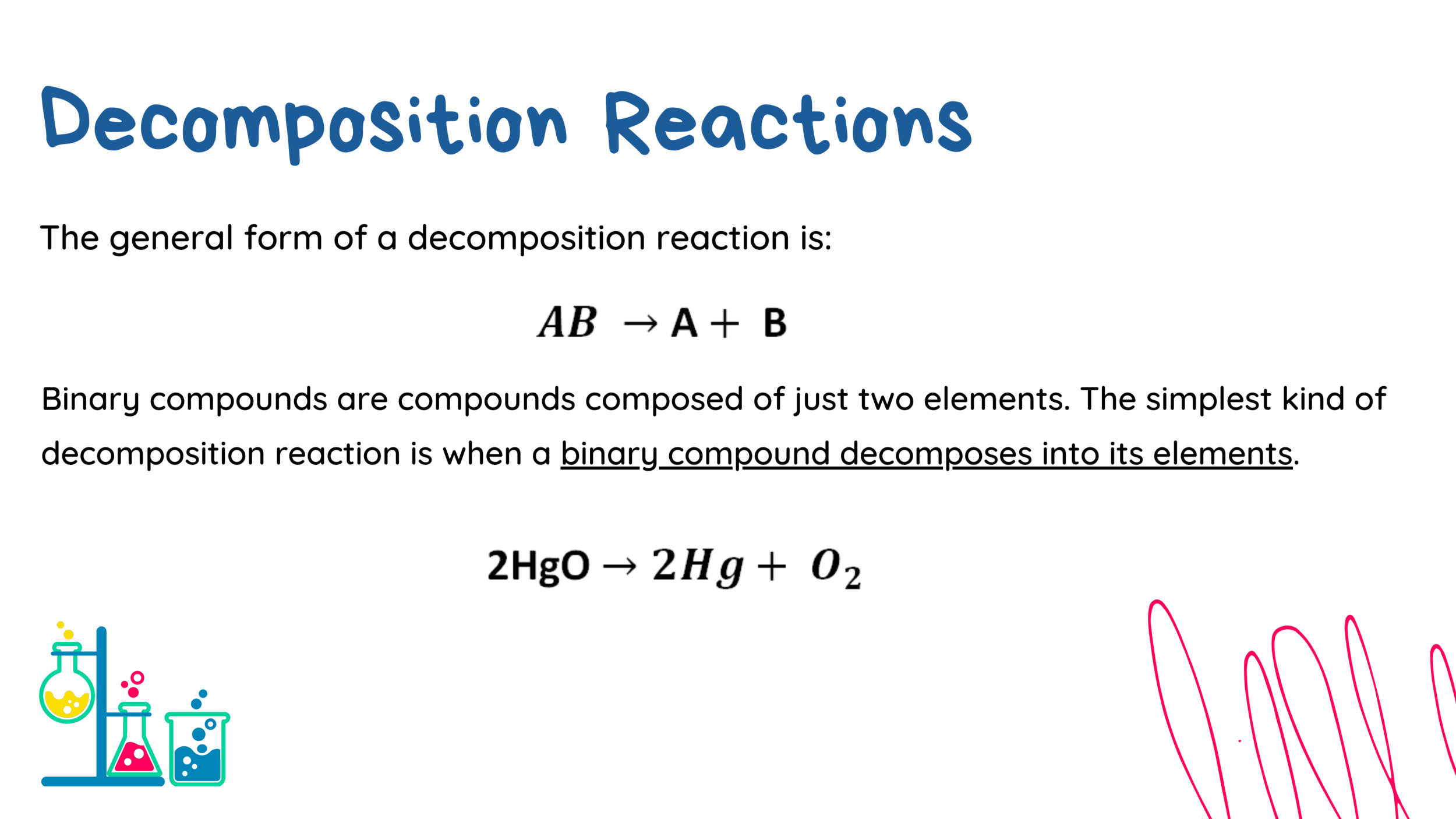 [CHEMISTRY MODULE] Decomposition Reactions