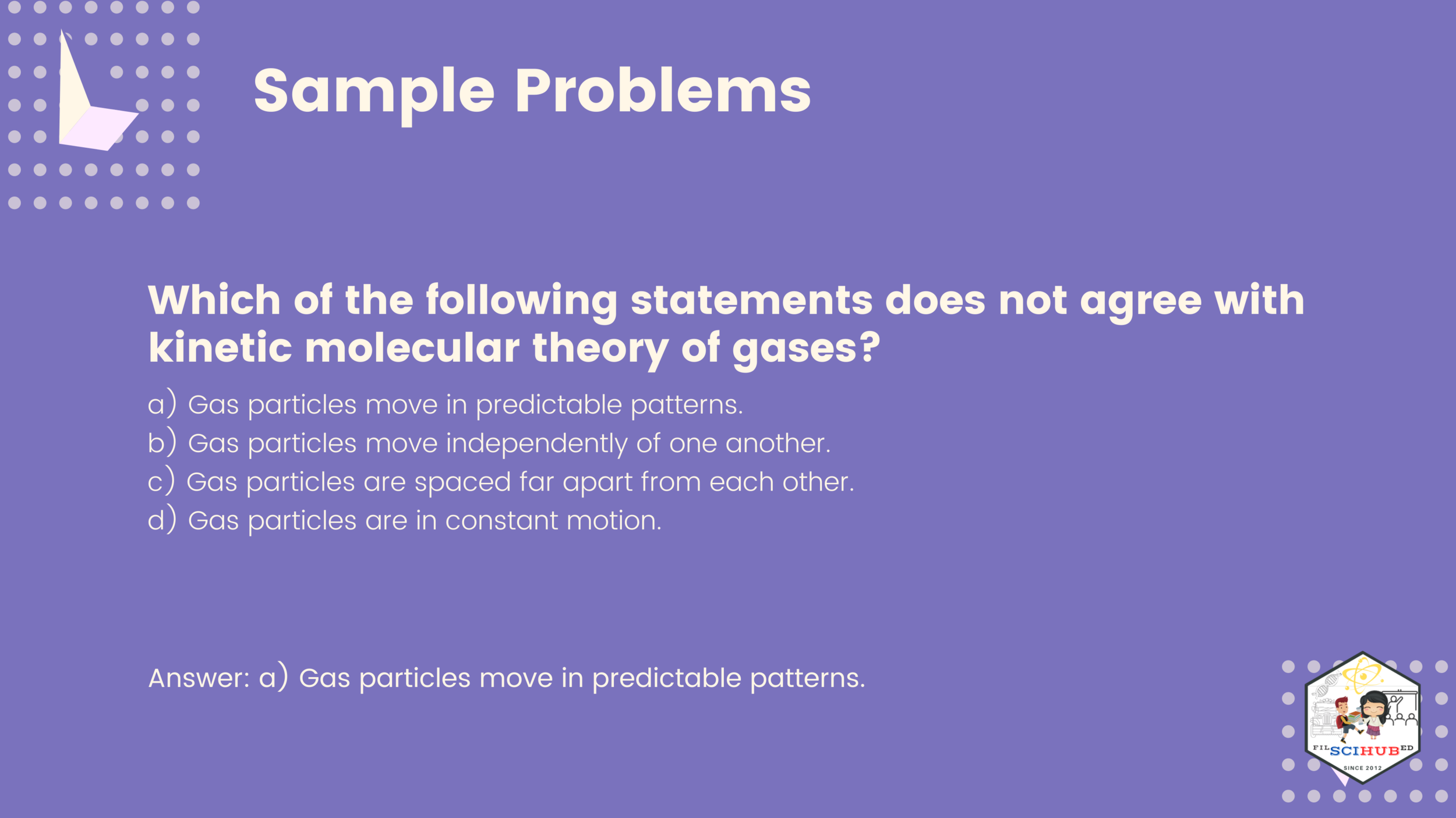 [CHEMISTRY PROBLEM SET] Kinetic Molecular Theory