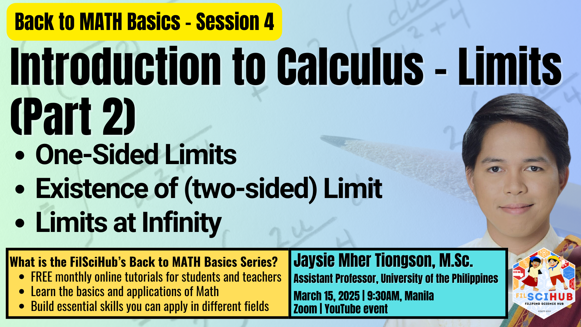Back to Math Basics - Introduction to Calculus - Limits (Part 2) eCertificate