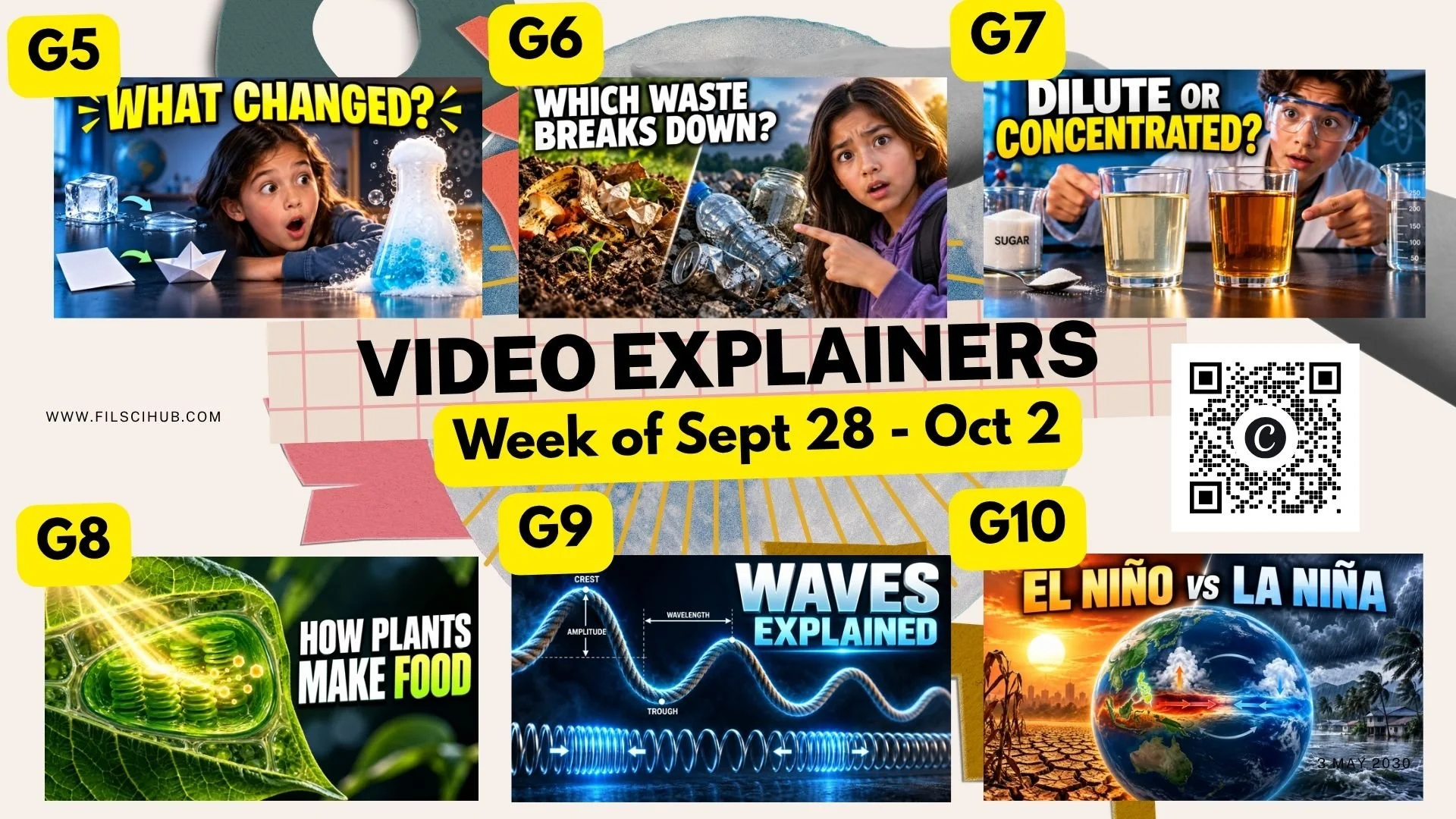 September 28 - October 2: K12 Video Explainers