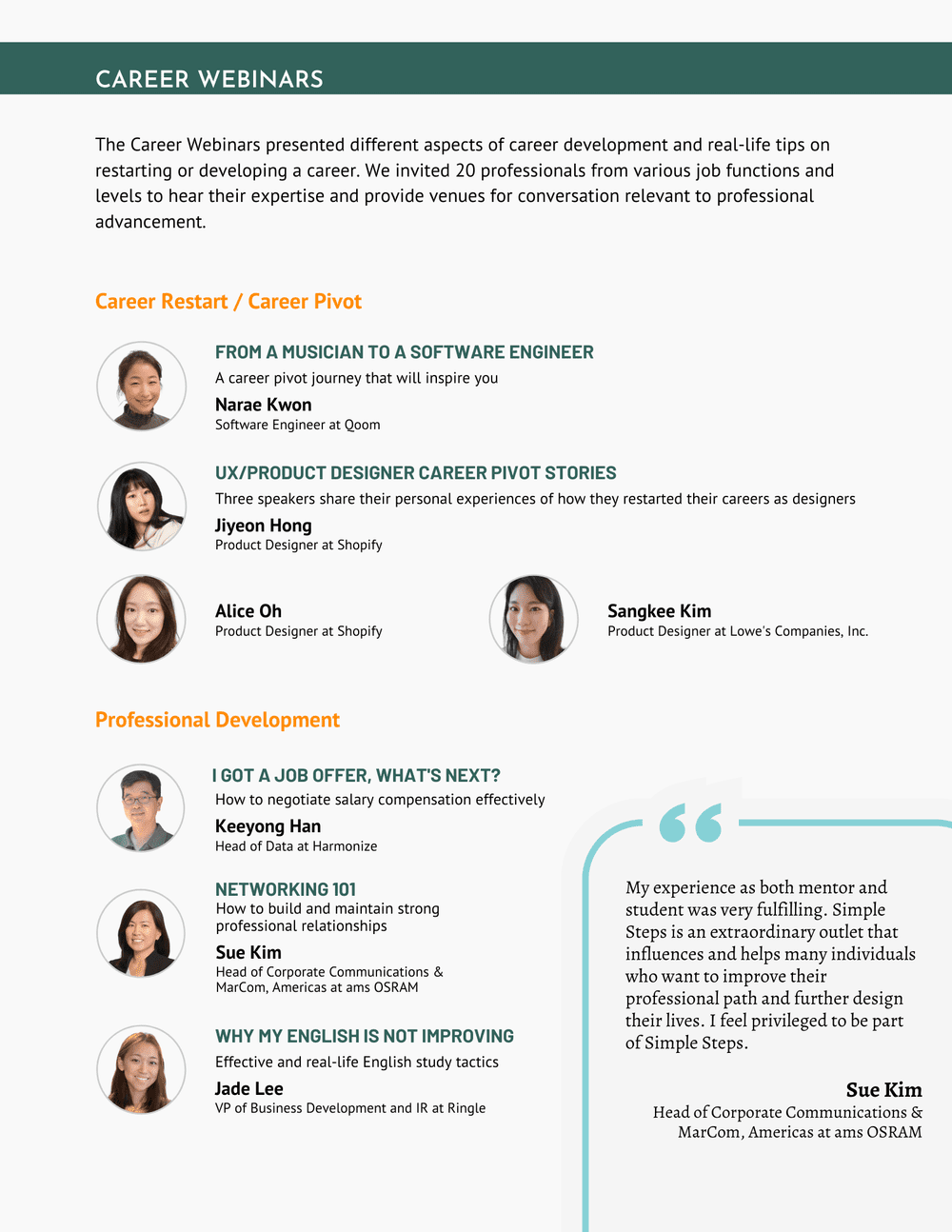 2021 Simple Steps Annual Report — Simple Steps Community Connection