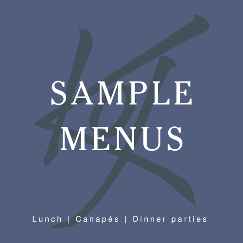 Sample menus