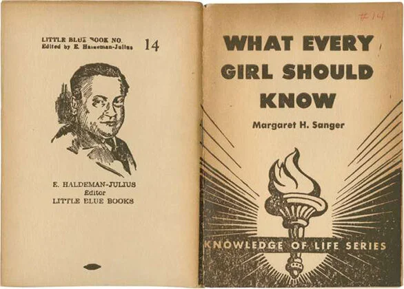 What Every Girl Should Know (1922/23) - Front and back covers of Margaret Sanger's pamphlet&nbsp;What Every Girl Should Know, a compilation of Sanger's writings on sex education and birth control.