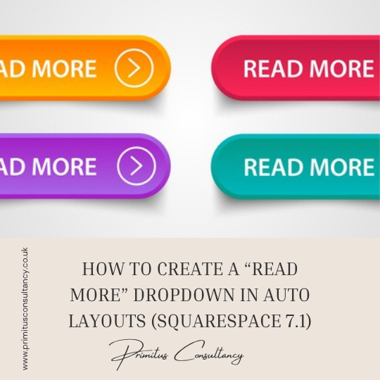 How to create a “Read More” dropdown in Auto Layouts (Squarespace 7.1)