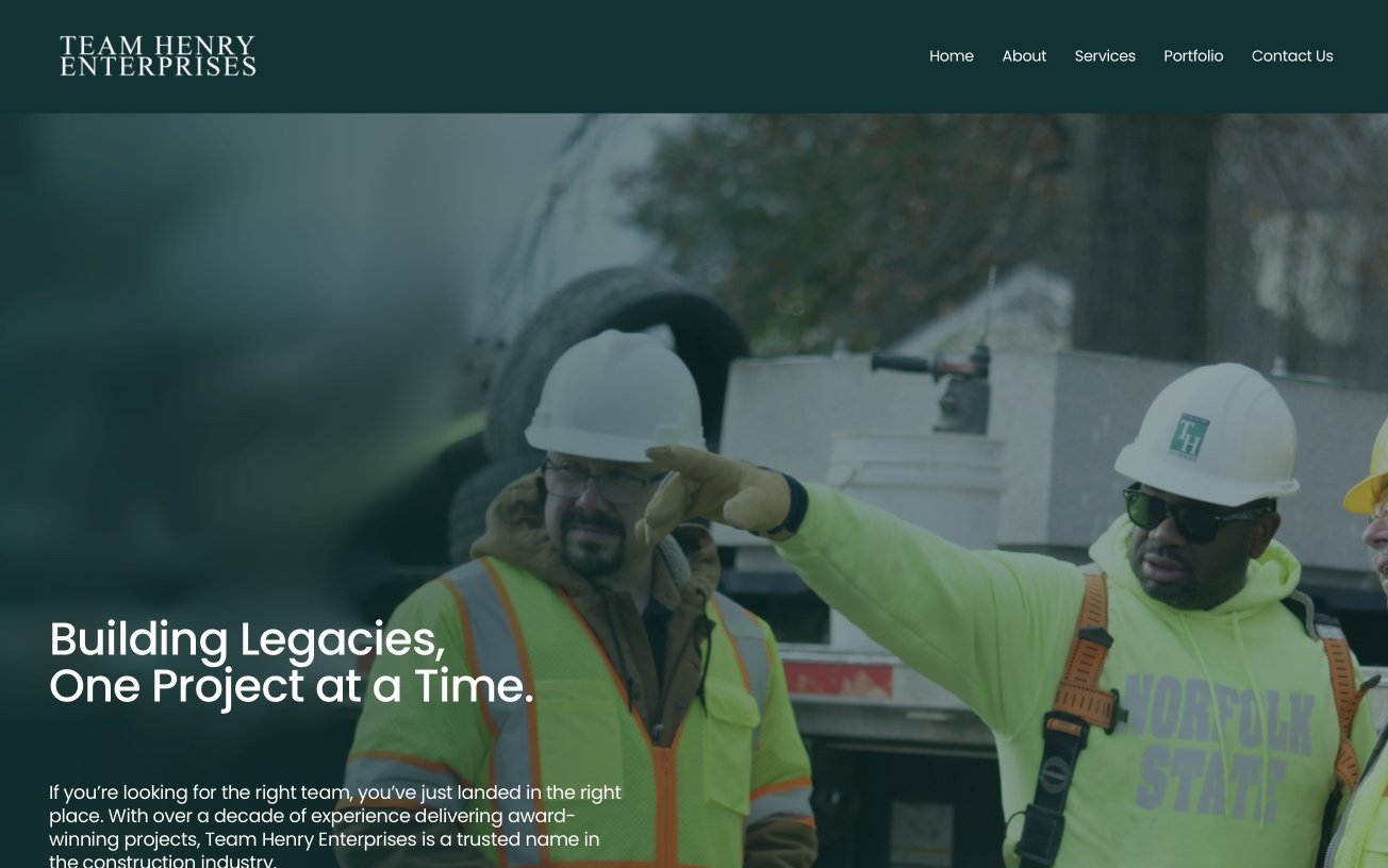 Team Henry Enterprises<span>Construction</span>